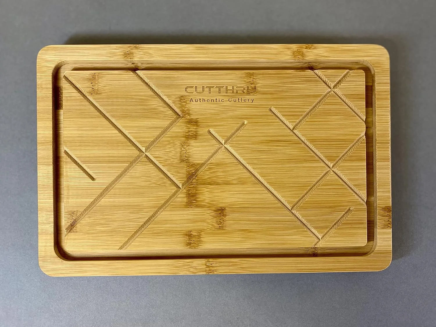 تخته استیک چوبی بامبو - 100% چوب بامبو طبیعی، استفاده چند منظوره به عنوان تخته استیک، سرو سینی باربیکیو، تخته برش بامبو طبیعی - مقاوم در برابر آب و بادوام.