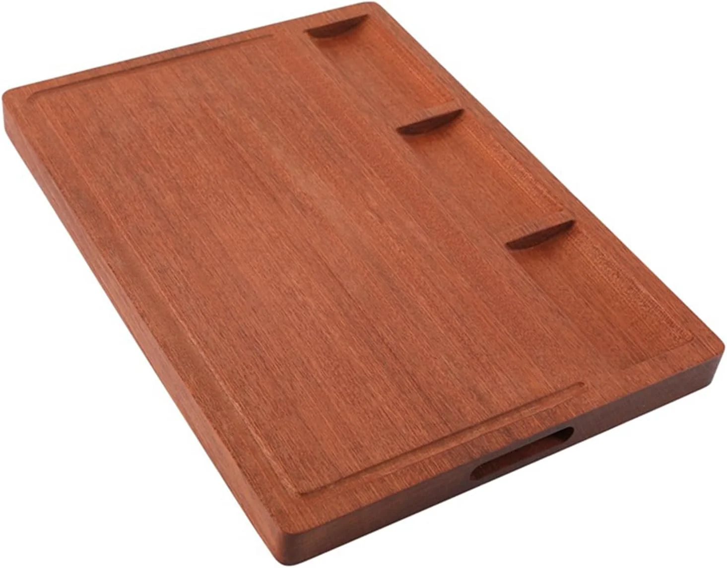 تخته برش چوبی آبنوس با 3 محفظه، تخته خردکن مستطیلی برای گوشت، سوسیس، سبزیجات، نان، تخته سرو چوبی تزئینی برای آشپزخانه و غذاخوری تخته برش چوبی آبنوس با 3 محفظه، تخته خردکن مستطیلی برای گوشت، سوسیس، سبزیجات، نان، تخته سرو چوبی تزئینی برای آشپزخانه و غذاخوری