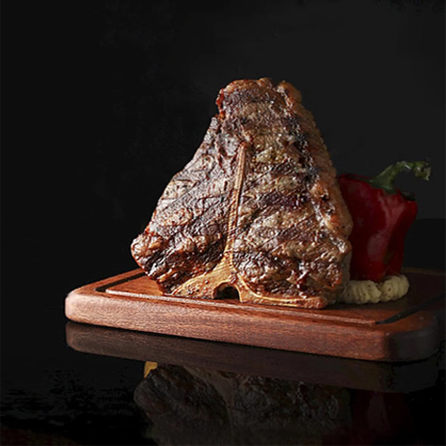 تخته برش چوبی تخته سرو با دسته، تخته سرو چوبی تخته پنیر برای آشپزخانه، تخته سرو پنیر برای گوشت، پنیر، نان، سبزیجات، A-36cm