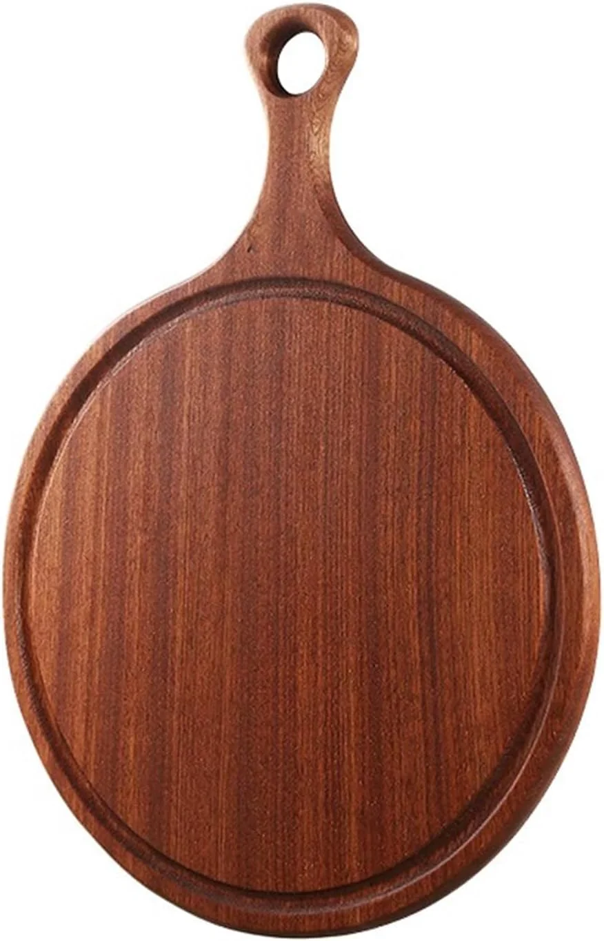 تخته برش چوبی ابنوس و تخته پنیر برای نان، تخته خردکن، گوشت، میوه ها و سوسیس کالباس - تخته سرو چوبی تزئینی برای آشپزخانه B، C