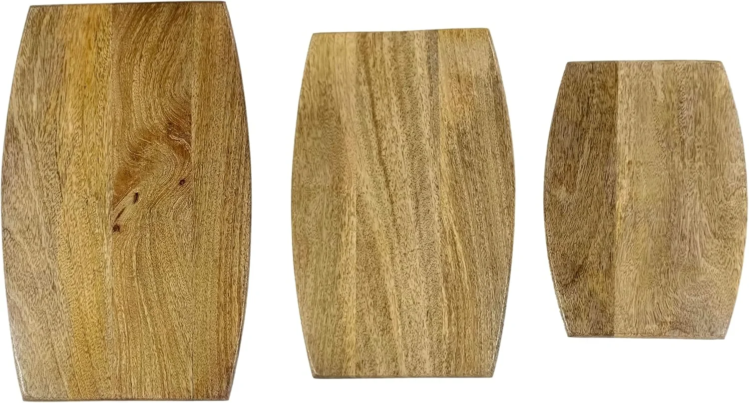 ست ۳ تایی تخته برش چوبی انبه، هدیه ای برای او، تخته های چوبی سینی سرو، دکور آشپزخانه (۲۸ در ۲۰ سانتی متر) ست ۳ تایی تخته برش چوبی انبه، هدیه ای برای او، تخته های چوبی سینی سرو، دکور آشپزخانه (۲۸ در ۲۰ سانتی متر)