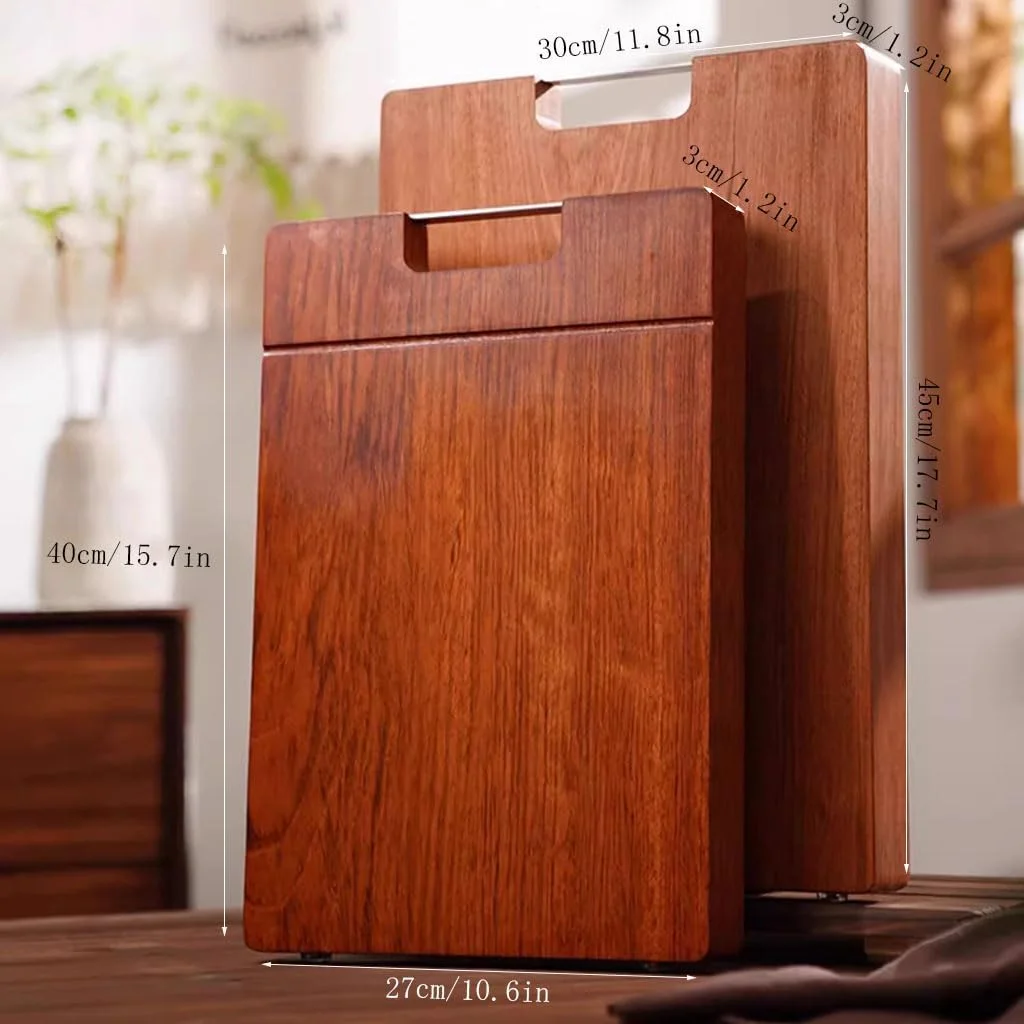 تخته برش چوبی برای آشپزخانه، تخته سرو کوچک، تخته سرو چوبی بزرگ با شیار عمیق آبمیوه، برای پیش غذا، و آماده سازی آشپزخانه (45 سانتی متر)