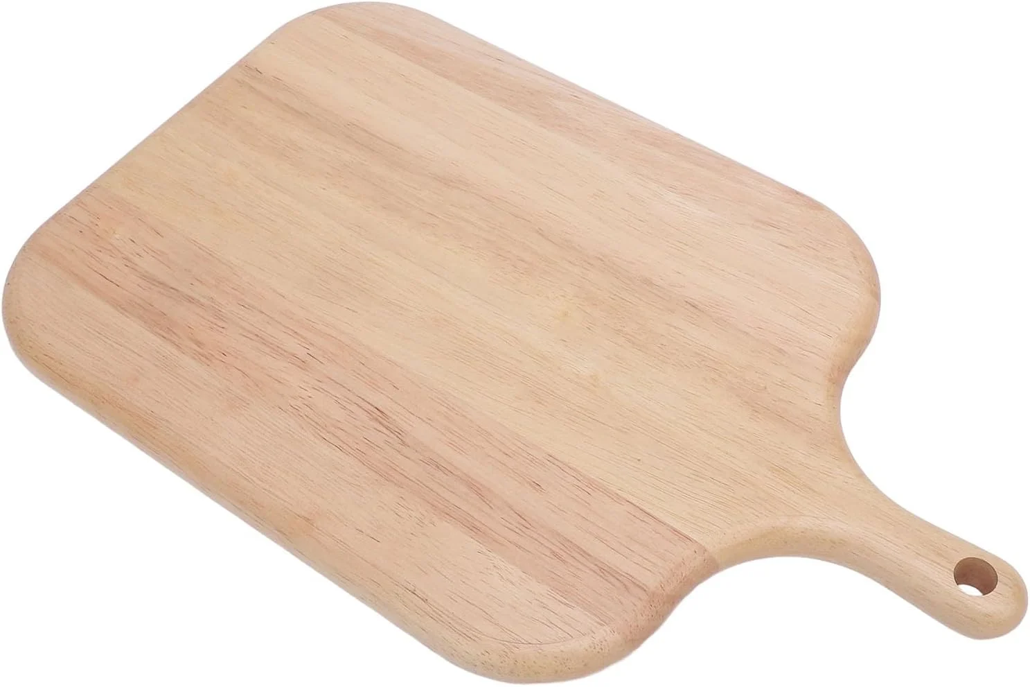 تخته برش چوبی دسته دار مناسب گوشت، پنیر، نان، سبزیجات، میوه ها، تخته سرو چوبی تزئینی آشپزخانه (S)