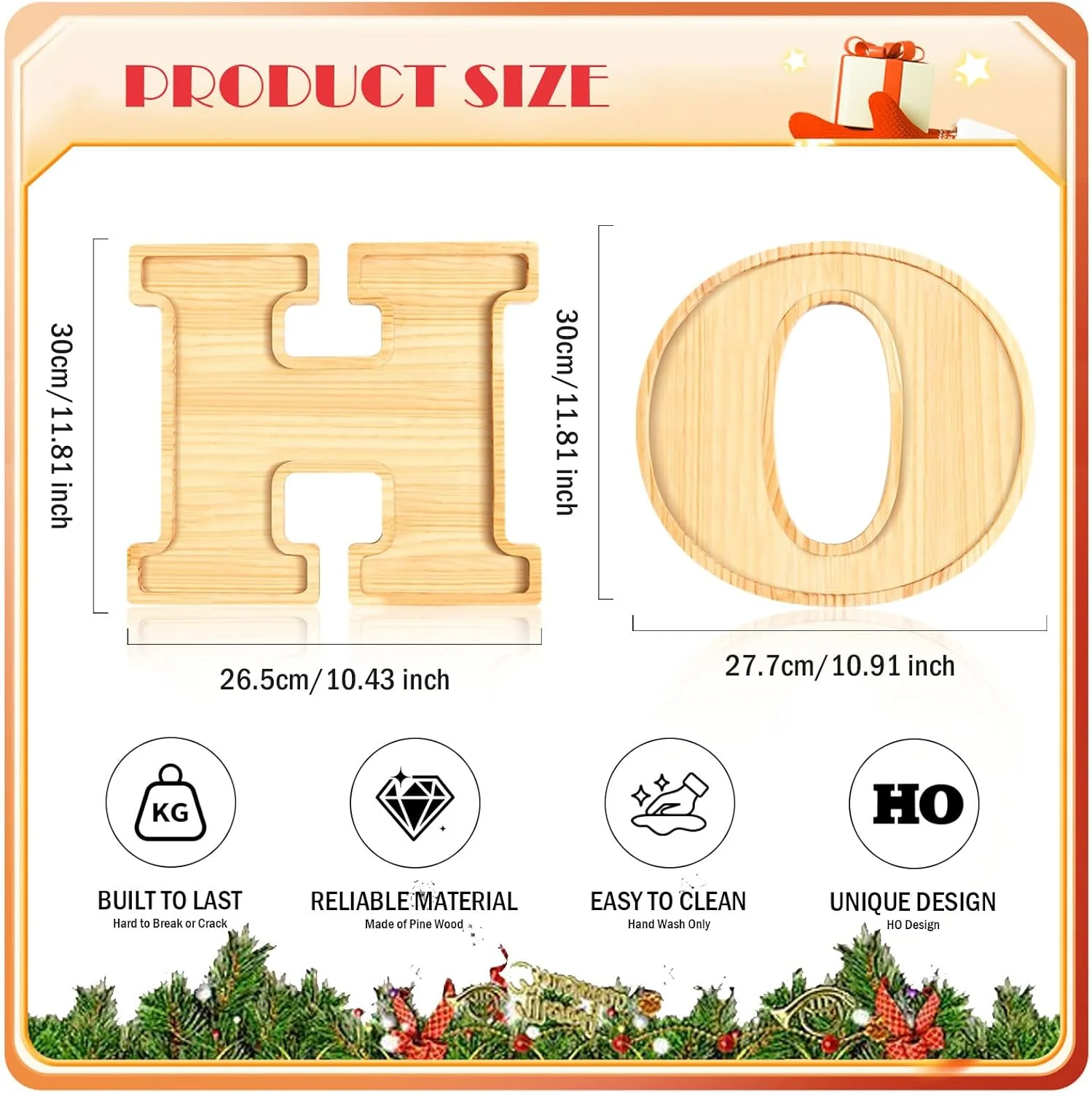 آویزوم 2 عدد تخته سرو شیرینی و تنقلات کریسمس، سینی چوبی HO، سینی های چوبی کاج کریسمس، بشقاب های چوبی برای سرو کوکی و تنقلات، مناسب برای آشپزخانه منزل، هدیه ظروف شام برای کریسمس و جشن خانه نو آویزوم 2 عدد تخته سرو شیرینی و تنقلات کریسمس، سینی چوبی HO، سینی های چوبی کاج کریسمس، بشقاب های چوبی برای سرو کوکی و تنقلات، مناسب برای آشپزخانه منزل، هدیه ظروف شام برای کریسمس و جشن خانه نو