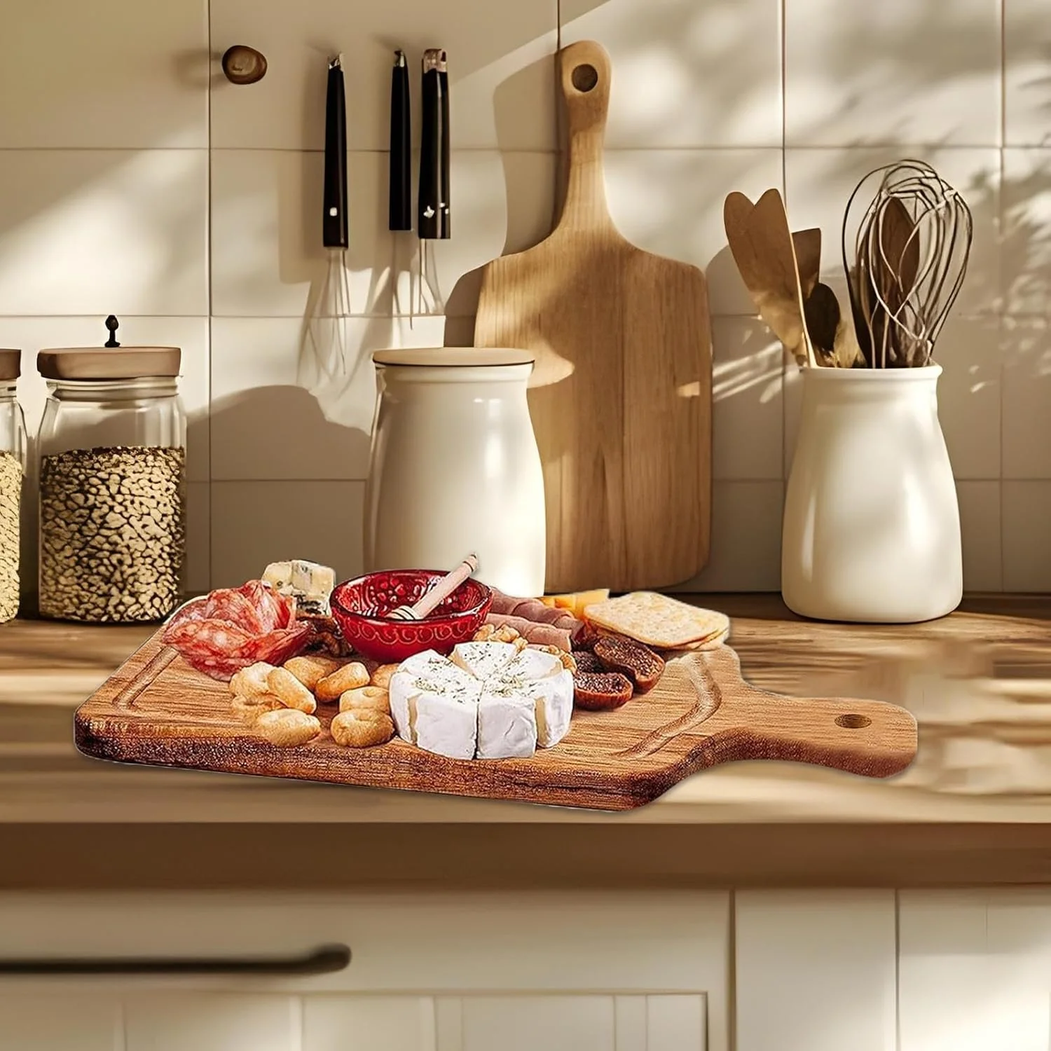 تخته سرو پذیرایی | سینی های سرو پذیرایی | سینی چوبی مربعی گوشت به همراه کارد و چنگال و برچسب تشکر برای عروسی، کریسمس، آپارتمان، خانه، دورهمی خانوادگی، و جشن خانه نو تخته سرو پذیرایی | سینی های سرو پذیرایی | سینی چوبی مربعی گوشت به همراه کارد و چنگال و برچسب تشکر برای عروسی، کریسمس، آپارتمان، خانه، دورهمی خانوادگی، و جشن خانه نو