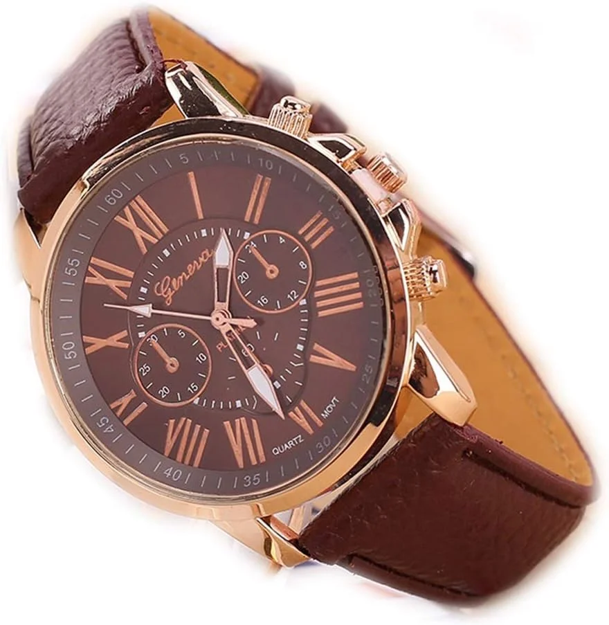 ساعت مچی کوارتز شیک زنانه HELEMIY با بند PU، مناسب بانوان و طراحی ظریف ساعت مچی کوارتز شیک زنانه HELEMIY با بند PU، مناسب بانوان و طراحی ظریف