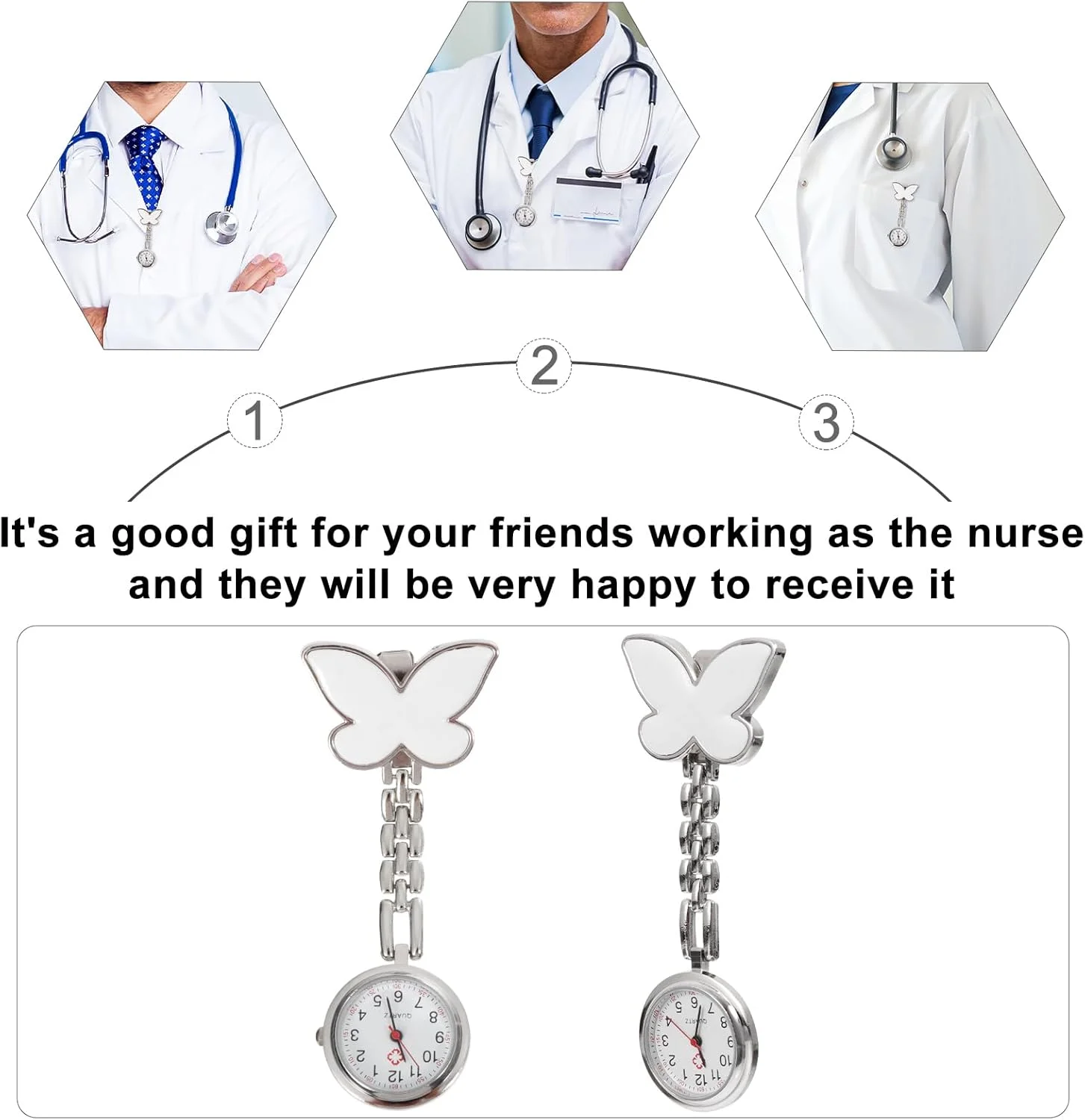 ساعت های جیبی Hemobllo - ساعت گیره دار مخصوص پزشک و پرستار ساعت های جیبی Hemobllo - ساعت گیره دار مخصوص پزشک و پرستار