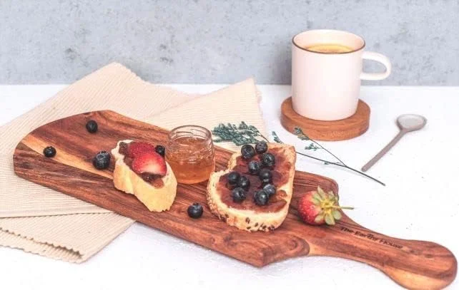 دیس پیش غذای بلند | دیس سرو چوبی | تخته پنیر | سینی چوبی | دیس گوشت | دیس تنقلات (40 در 13 سانتی متر)