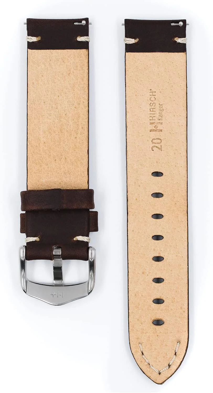 بند ساعت HIRSCH Ranger - چرم گوساله اصل - کلاسیک/شیک - برای خانم ها و آقایان بند ساعت HIRSCH Ranger - چرم گوساله اصل - کلاسیک/شیک - برای خانم ها و آقایان