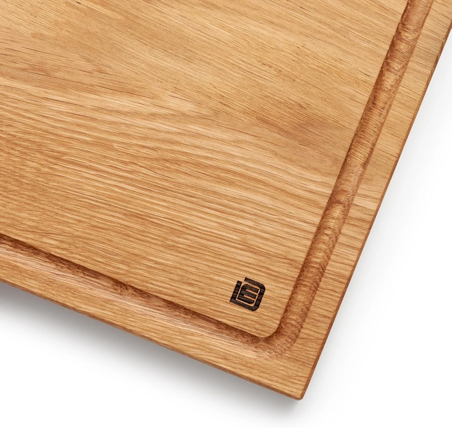 تخته گوشت بزرگ چوبی Edeldings XXL ساخته شده از چوب بلوط با شیار آبمیوه، بزرگ 40 در 30 سانتی متر، تخته آشپزخانه ضد باکتری از اروپا، تخته سرو، تخته صبحانه، تخته چوبی ساخته شده از چوب یکپارچه