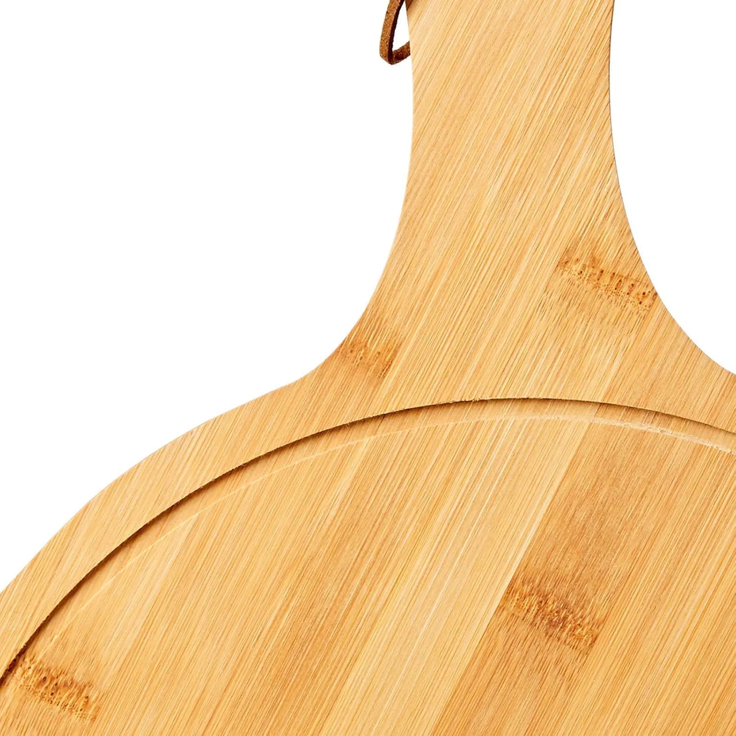 تخته سرو چوبی اکوورا، تخته برش آشپزخانه برای پیتزا، نان، پنیر، گوشت سرد، میوه و سبزیجات (بامبو)