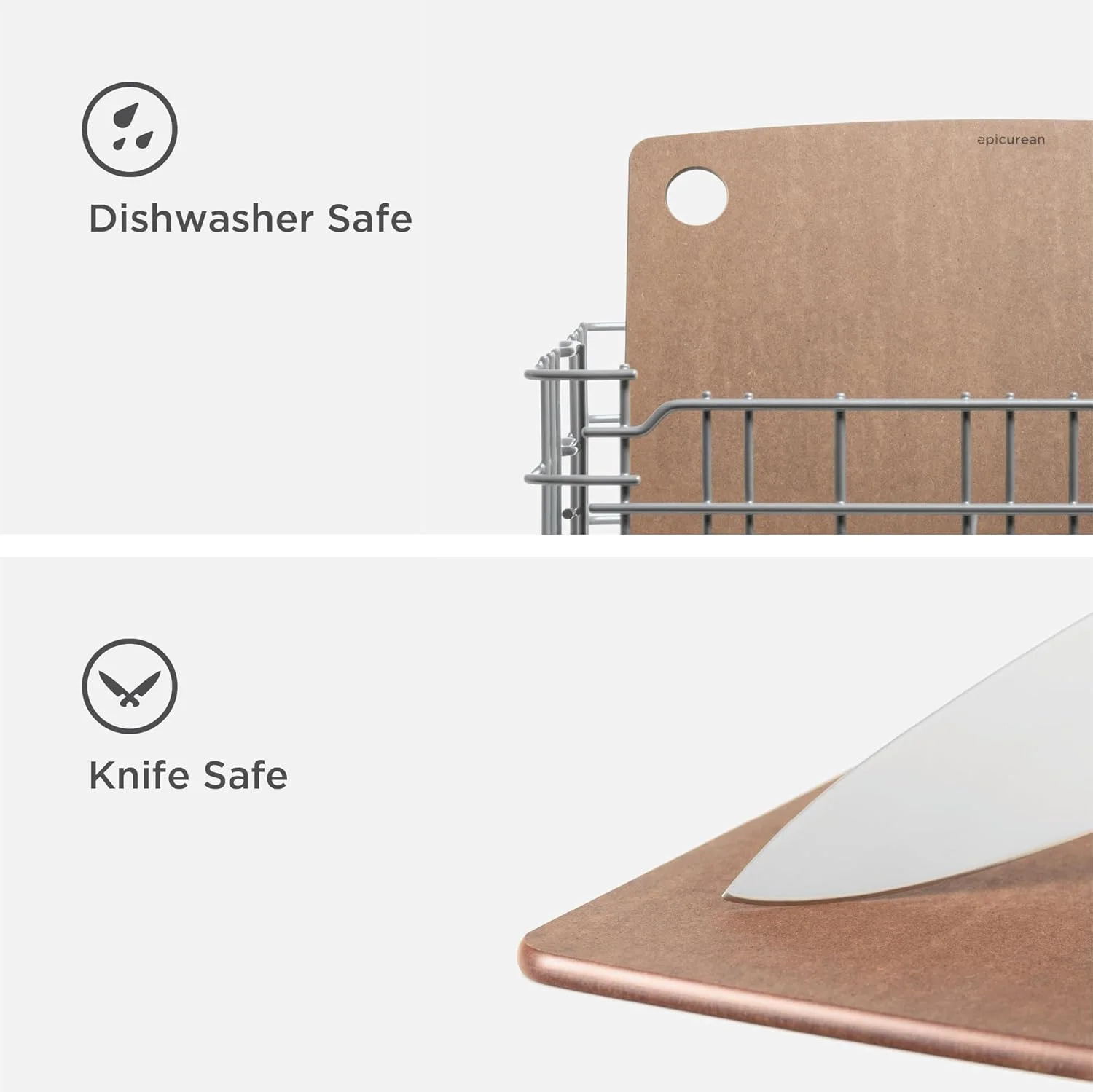 تخته برش آشپزخانه Epicurean سری Kitchen، 29.2 × 22.9 سانتی متر، جوز هندی