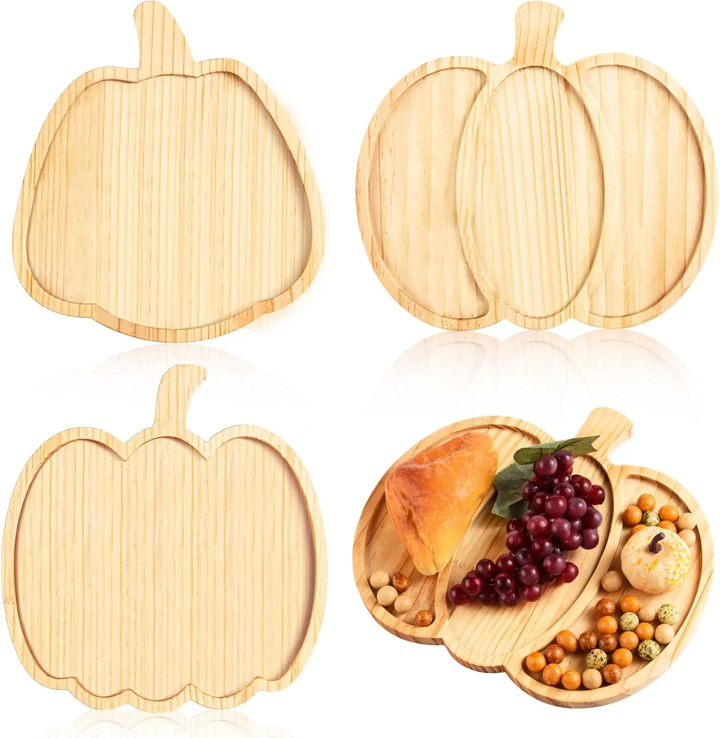 ست ۳ عددی تخته سرو چوبی طرح کدو تنبل، مناسب سرو و پذیرایی در جشن شکرگزاری، هالووین و مهمانیهای پاییزی ست ۳ عددی تخته سرو چوبی طرح کدو تنبل، مناسب سرو و پذیرایی در جشن شکرگزاری، هالووین و مهمانیهای پاییزی
