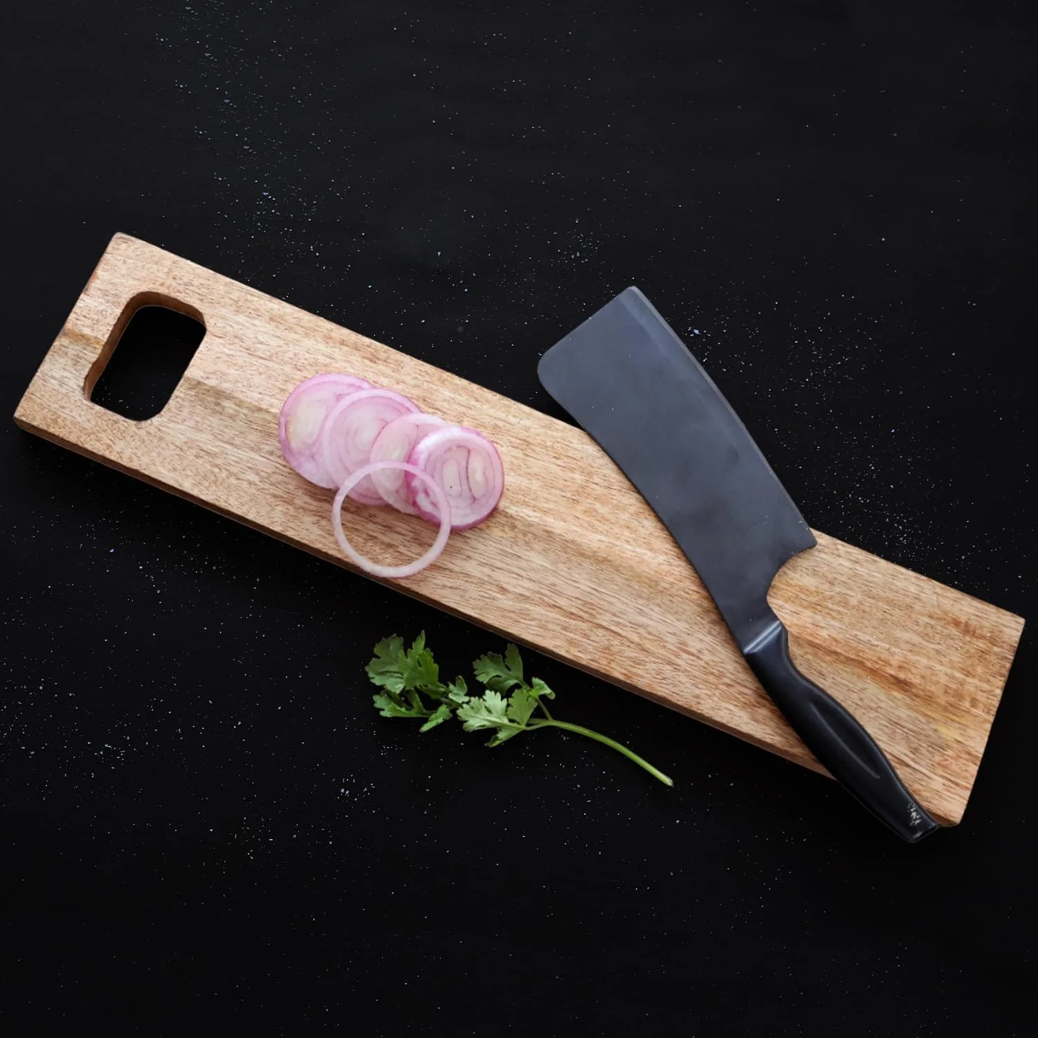 تخته خردکن چوبی فرنچ ور، تخته برش سبزیجات برای آشپزخانه، چوب انبه، تخته برش مستطیلی، تخته سرو چوبی و سینی پیتزا