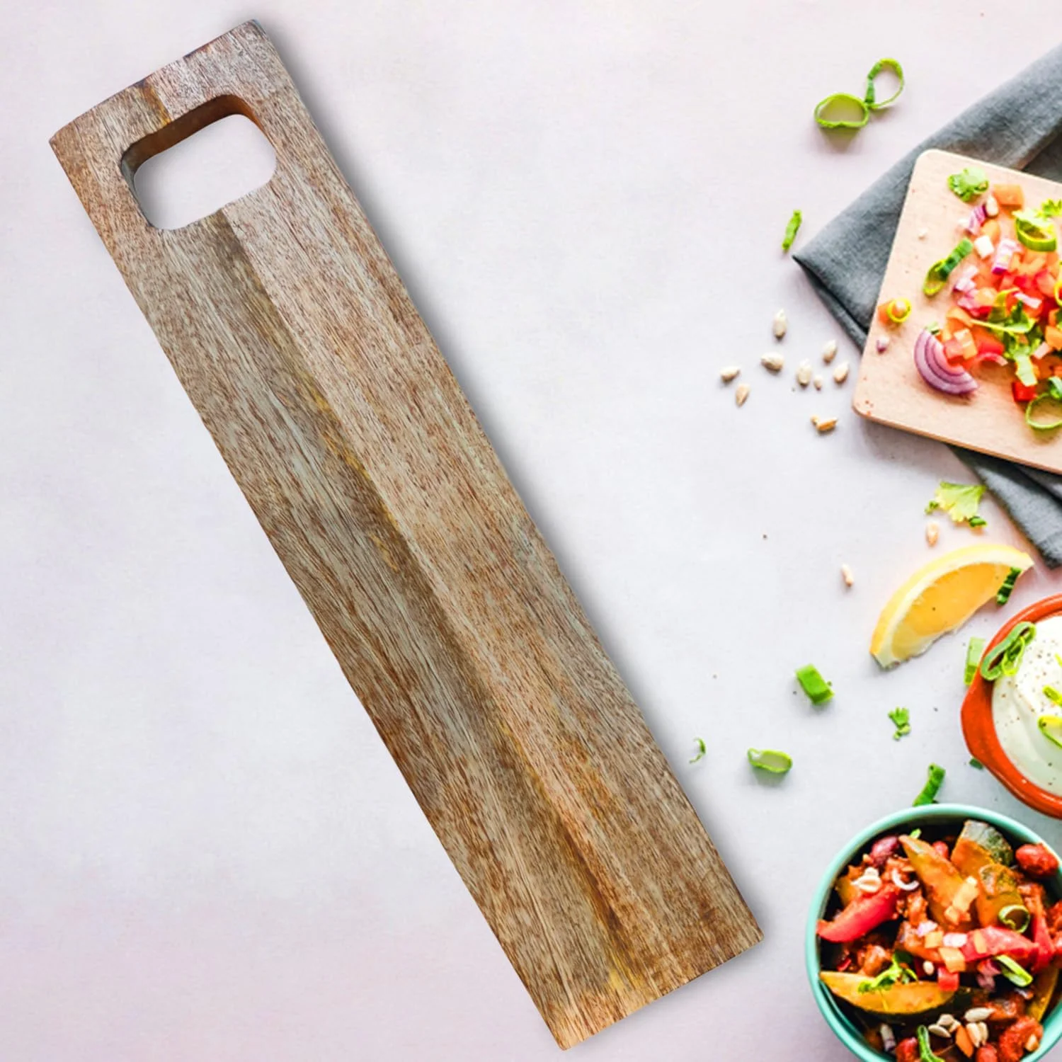 تخته خردکن چوبی فرنچ ور، تخته برش سبزیجات برای آشپزخانه، چوب انبه، تخته برش مستطیلی، تخته سرو چوبی و سینی پیتزا تخته خردکن چوبی فرنچ ور، تخته برش سبزیجات برای آشپزخانه، چوب انبه، تخته برش مستطیلی، تخته سرو چوبی و سینی پیتزا