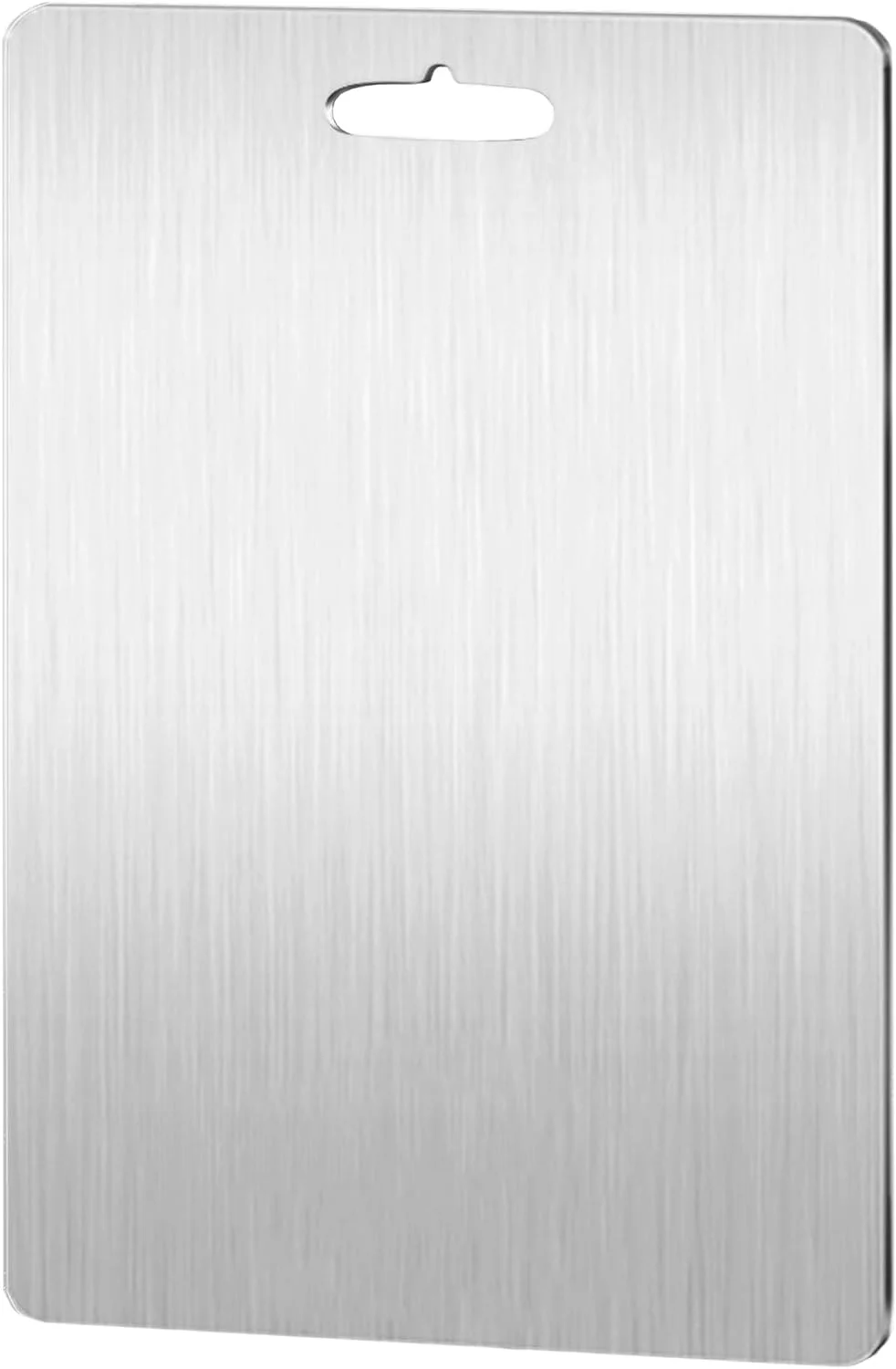 تخته برش آشپزخانه Idrese، تخته خردکن استیل ضد زنگ 304 سنگین برای گوشت، پنیر، سبزیجات، میوه (34X 24CM) تخته برش آشپزخانه Idrese، تخته خردکن استیل ضد زنگ 304 سنگین برای گوشت، پنیر، سبزیجات، میوه (34X 24CM)