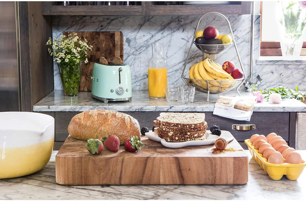 تخته گوشت چوبی مستطیلی Ironwood Gourmet، قهوه ای، 35.5 در 50.8 در 7 سانتیمتر تخته گوشت چوبی مستطیلی Ironwood Gourmet، قهوه ای، 35.5 در 50.8 در 7 سانتیمتر