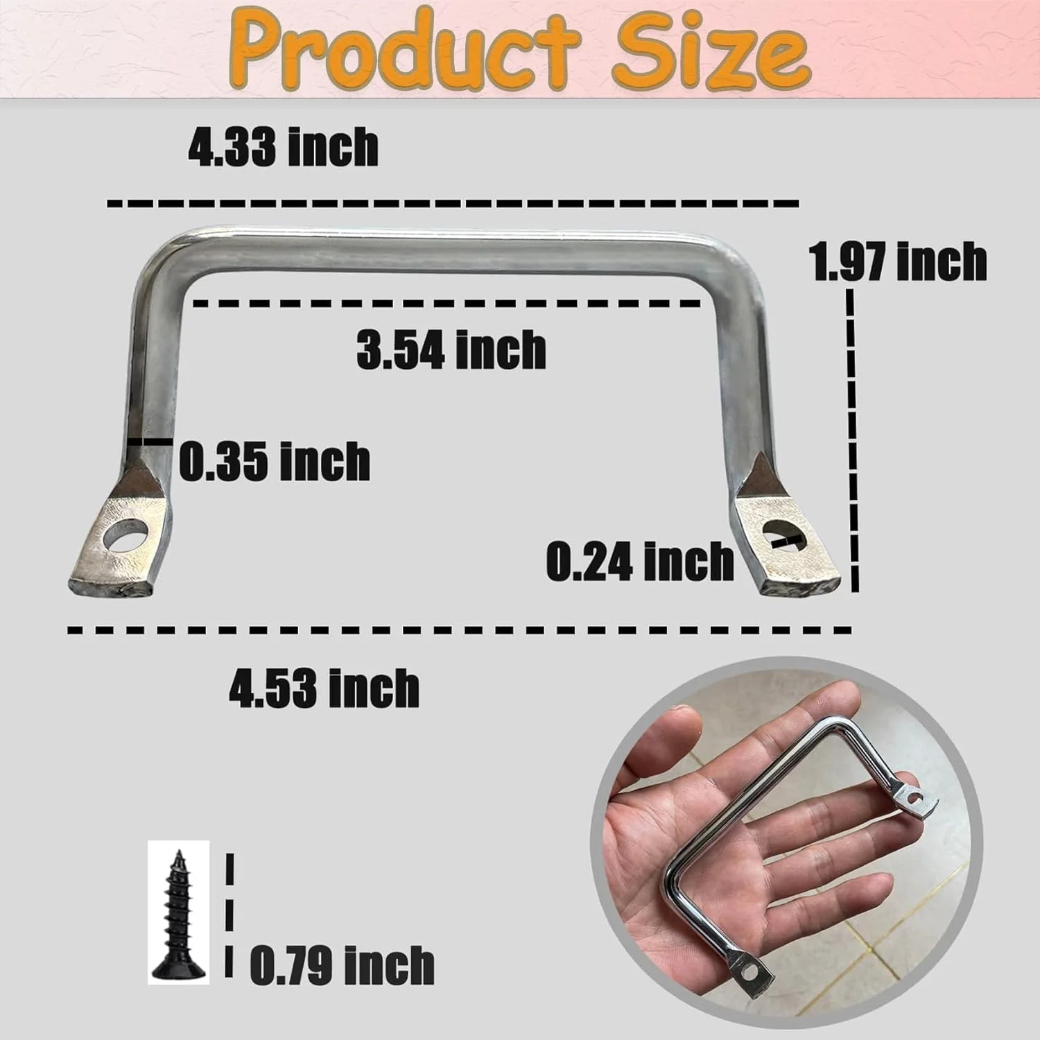 4 عدد دستگیره تخته سرو، دستگیره سینی چوبی، دستگیره تخته برش، دستگیره سینی سرو، دستگیره جعبه چوبی میوه، دستگیره مبلمان دستگیره کشو کابینت DIY