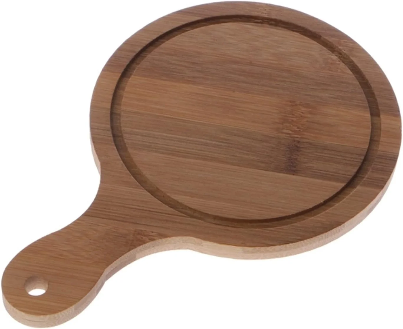 تخته سرو پیتزا چوبی گرد بادوام مانکیز، تخته برش و سینی سرو (رنگ: 9 اینچ)