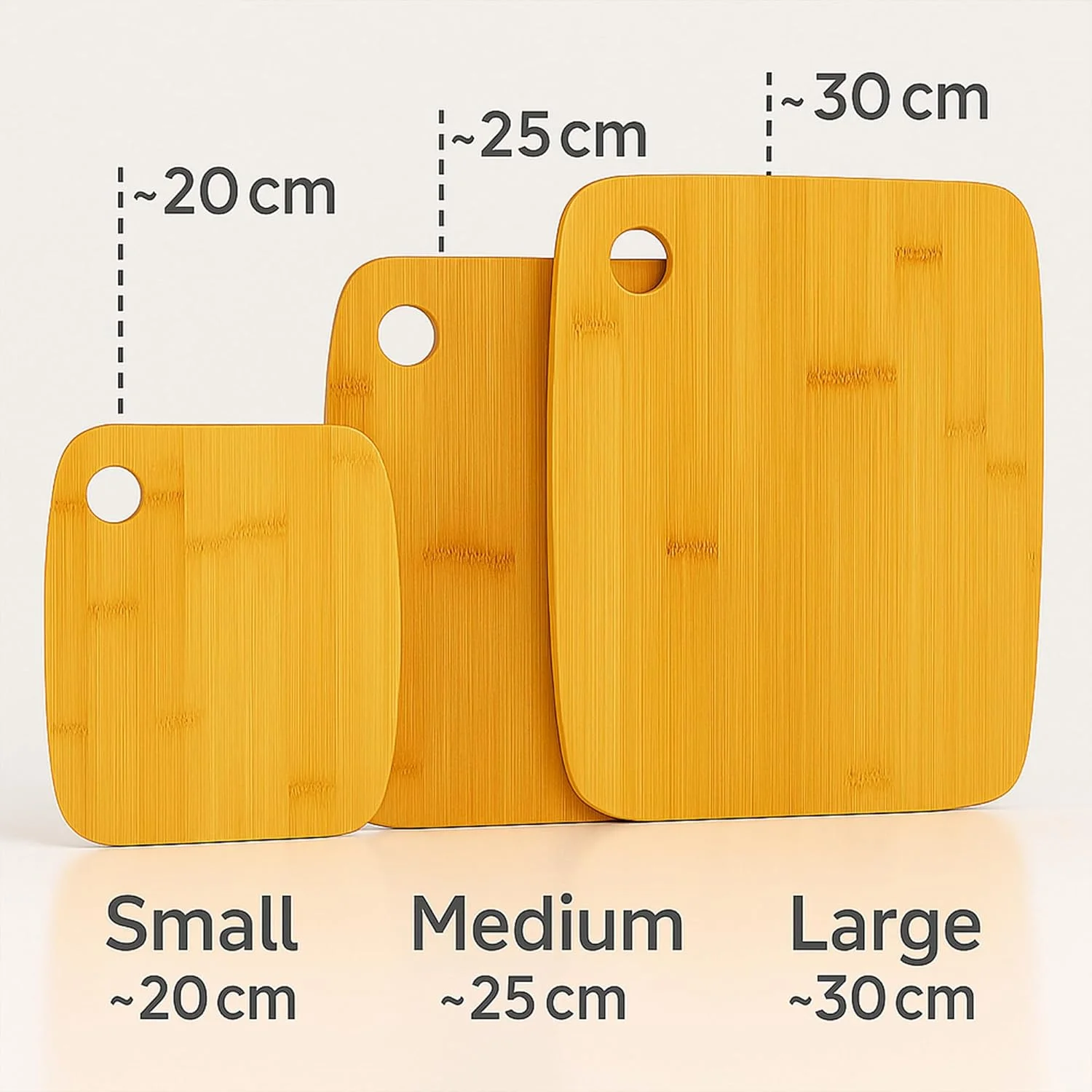 ست ۳ تایی تخته برش بامبو طبیعی، تخته سرو چوبی برای آشپزخانه، آماده سازی گوشت و سبزیجات، سرو نان، کراکر و پنیر (کوچک، متوسط، بزرگ) ست ۳ تایی تخته برش بامبو طبیعی، تخته سرو چوبی برای آشپزخانه، آماده سازی گوشت و سبزیجات، سرو نان، کراکر و پنیر (کوچک، متوسط، بزرگ)