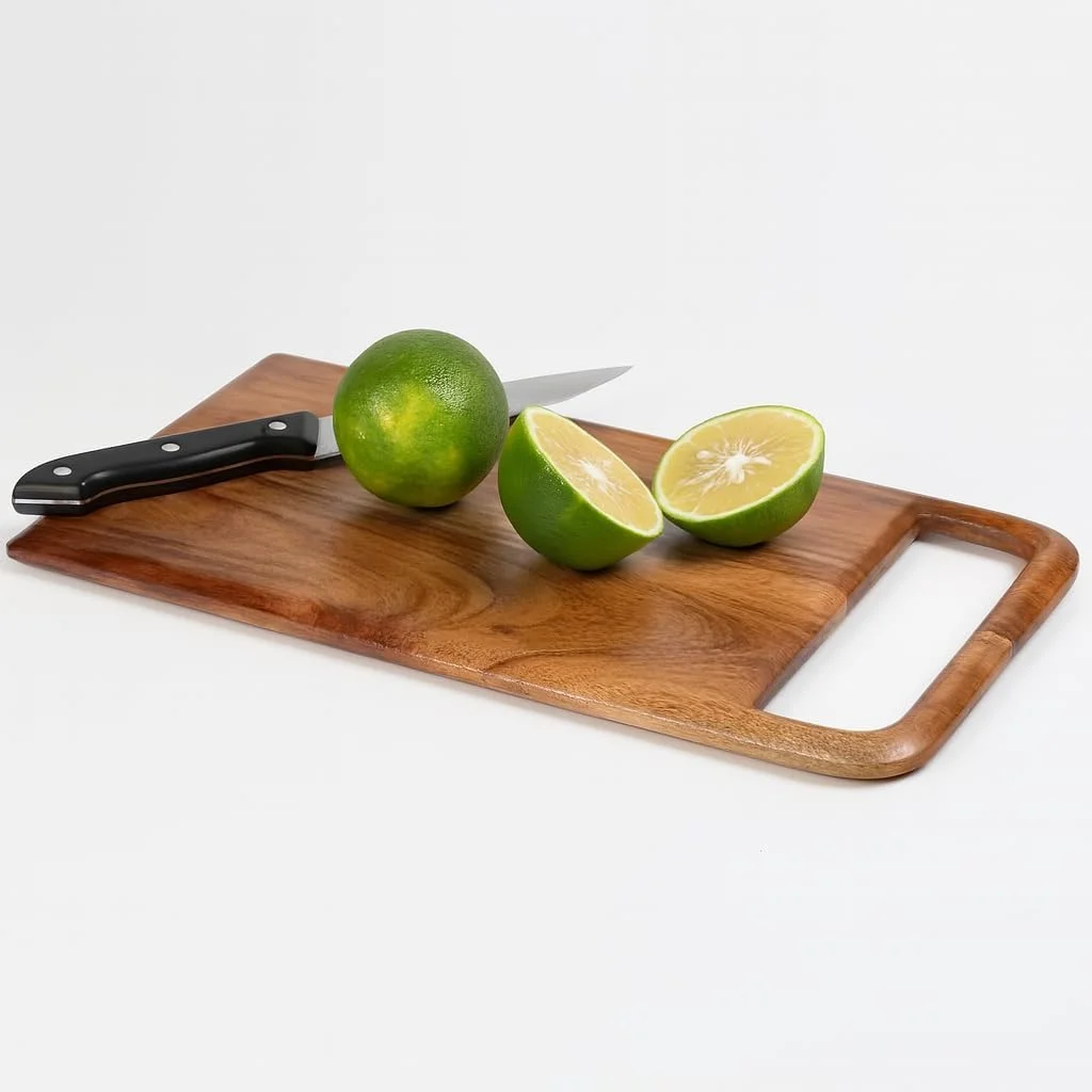 تخته برش چوبی برای آشپزخانه، تخته چوب بزرگ برای خرد کردن، تاس کردن، برش دادن و سرو کردن با فضای جمع آوری | درجه غذایی غیر سمی (42.9 x 22.8 سانتی متر) تخته برش چوبی برای آشپزخانه، تخته چوب بزرگ برای خرد کردن، تاس کردن، برش دادن و سرو کردن با فضای جمع آوری | درجه غذایی غیر سمی (42.9 x 22.8 سانتی متر)
