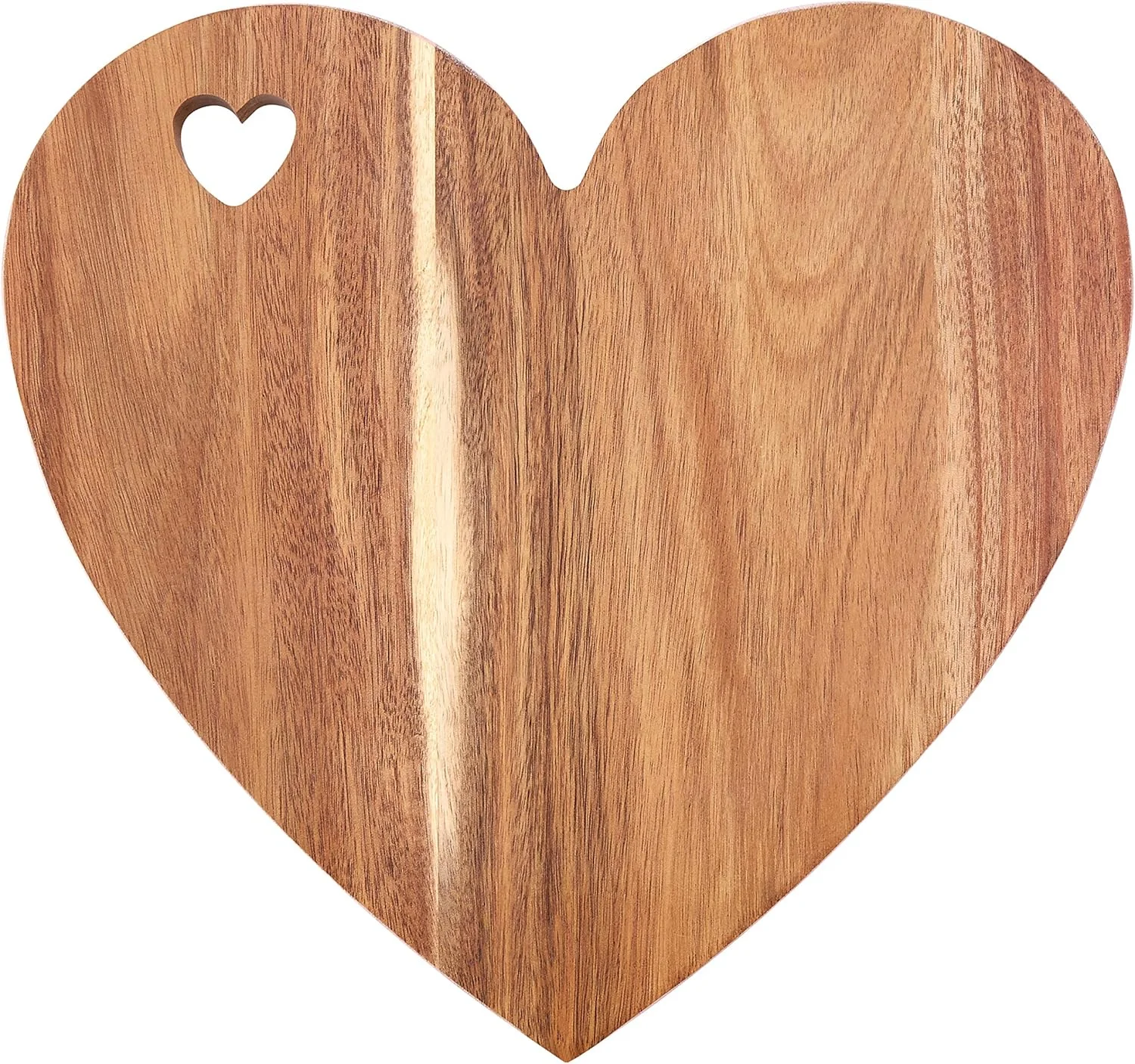 تخته برش قلب سوکورو، چوب اقاقیا، لبه صورتی