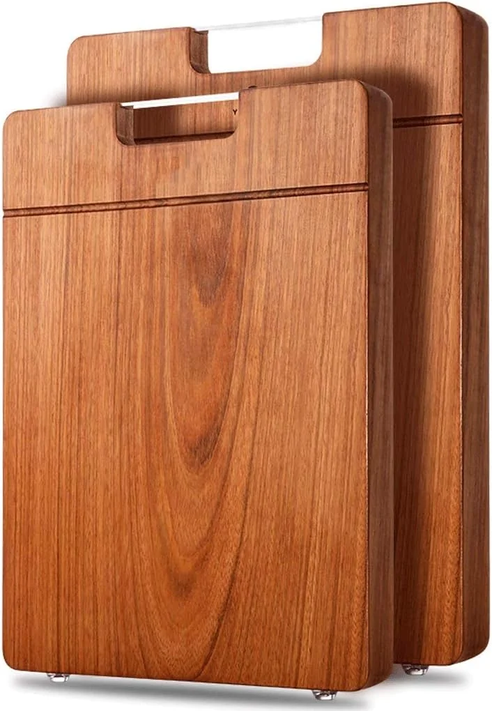 تخته برش چوبی جامد دو طرفه و تخته خردکن برای آشپزخانه و تخته گوشت برای گوشت و سبزیجات و تخته سرو چوبی با دستگیره استیل، سورپرایز کوچک، تک رنگ - 38x25x2.2 سانتی متر تخته برش چوبی جامد دو طرفه و تخته خردکن برای آشپزخانه و تخته گوشت برای گوشت و سبزیجات و تخته سرو چوبی با دستگیره استیل، سورپرایز کوچک، تک رنگ - 38x25x2.2 سانتی متر