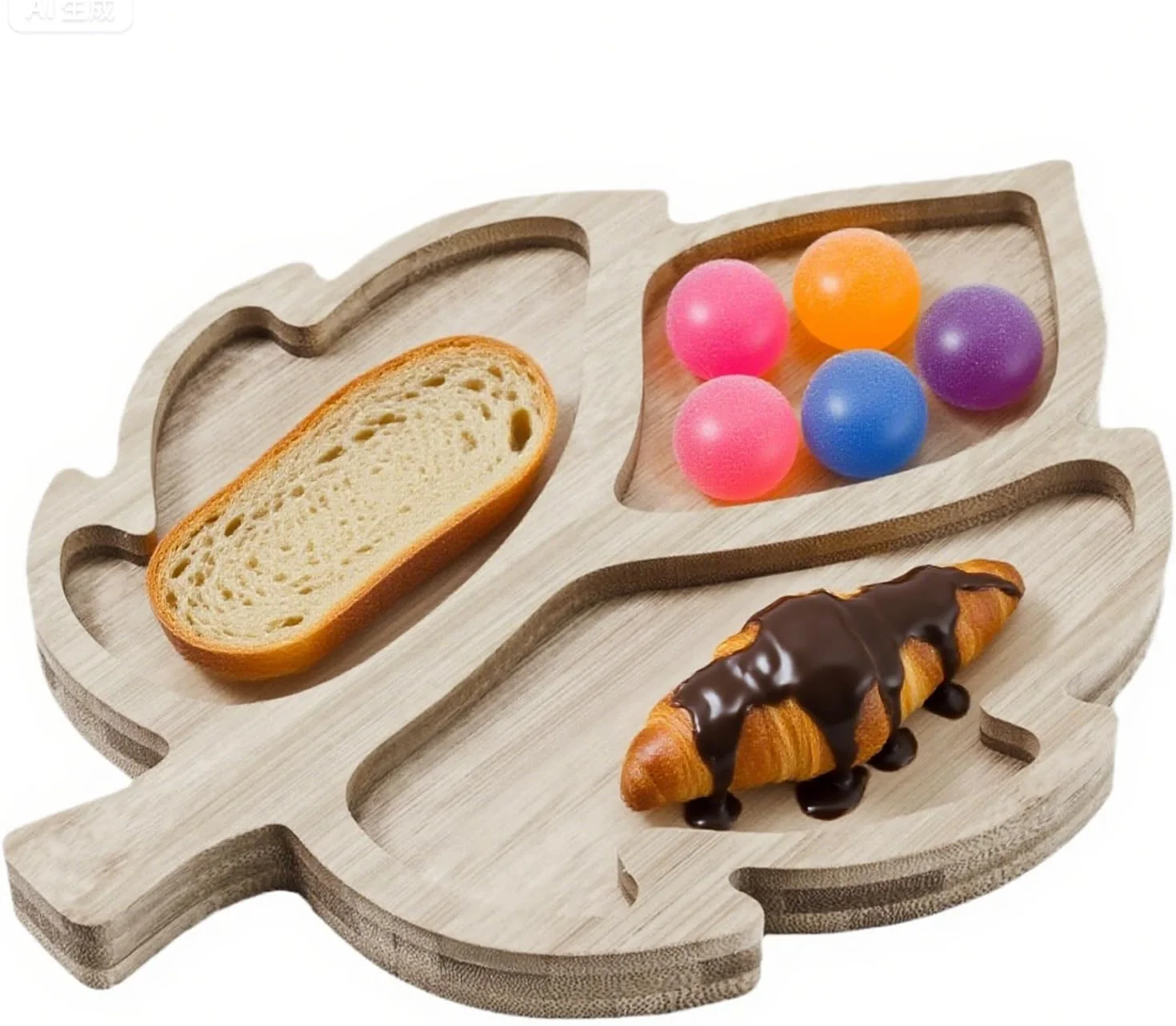 سینی سرو چوبی، تخته سرو برگ، سینی شیرینی خوری | بشقاب های چوبی پنیر برای شام برای جشن شکرگزاری، هالووین، پاییز، برداشت محصول، میان وعده، نان، دسر، میوه