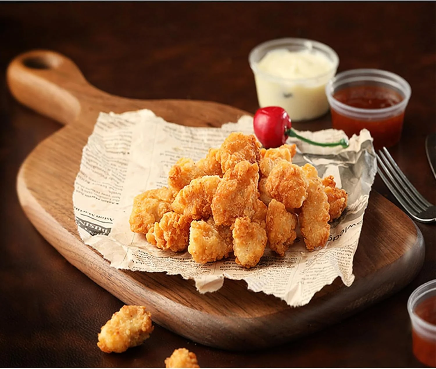 تخته سرو چوبی گردو سیاه با دسته، تخته سرو چوبی با دسته، تخته برش برای آشپزخانه، پخت خانگی، میوه ها، سبزیجات، گوشت و پنیر، نان قهوه ای، قهوه ای - 35 سانتی متر