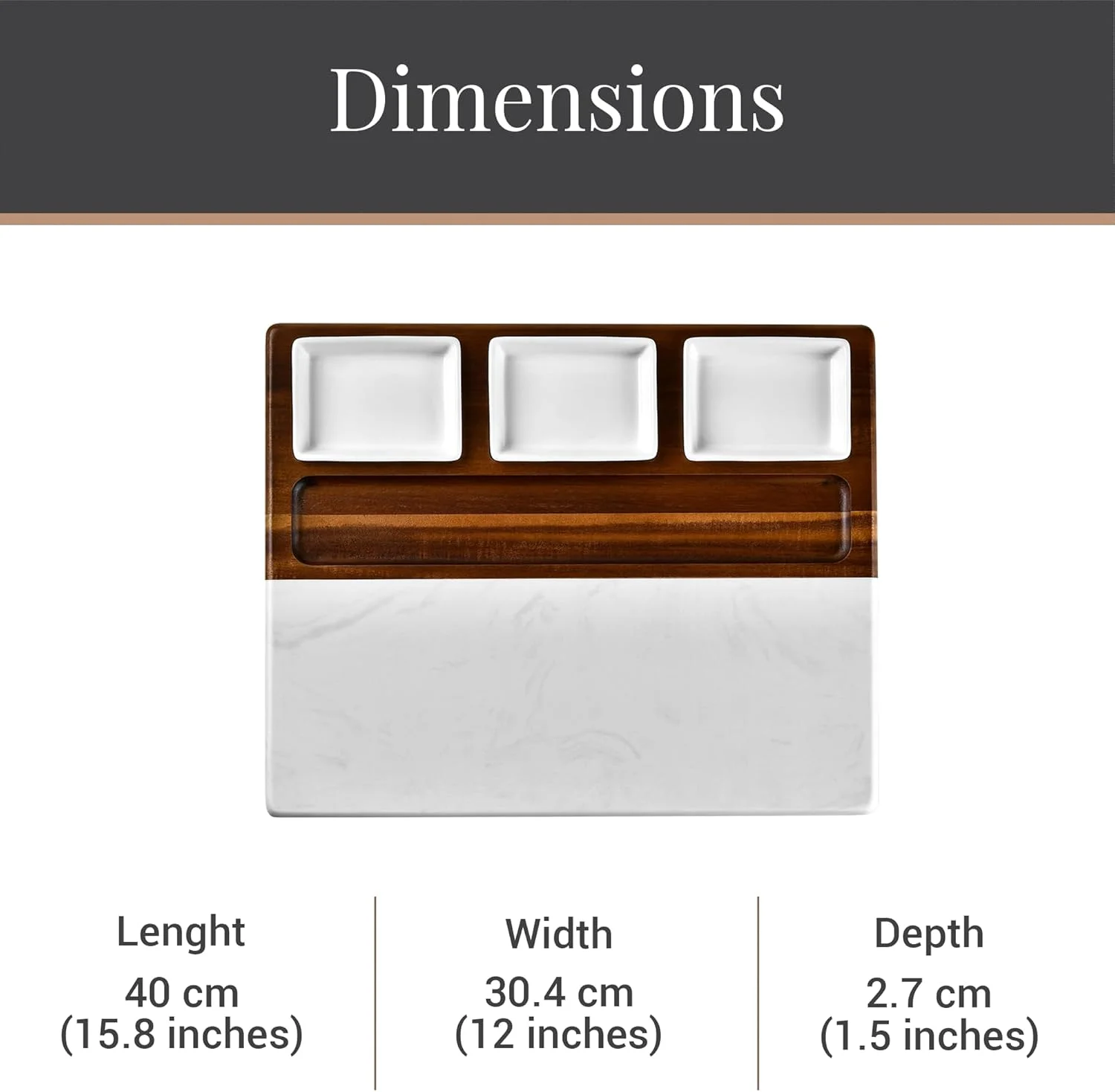 سینی سرو پنیر چوبی شانیک با سنگ مرمر، به همراه ۳ کاسه سرامیکی و ست کارد و چنگال استیل، مناسب پذیرایی و هدیه برای هر مناسبت (بدون حکاکی) سینی سرو پنیر چوبی شانیک با سنگ مرمر، به همراه ۳ کاسه سرامیکی و ست کارد و چنگال استیل، مناسب پذیرایی و هدیه برای هر مناسبت (بدون حکاکی)
