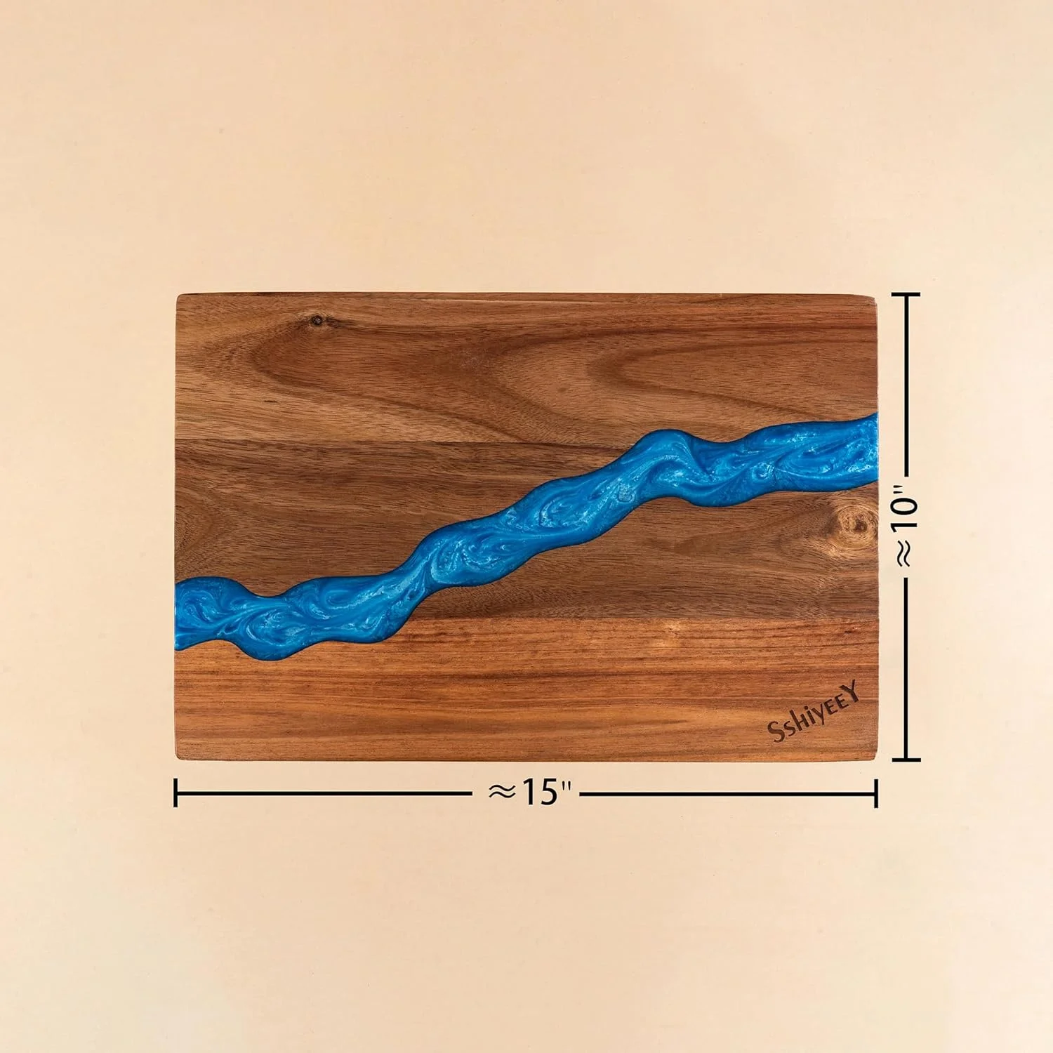 تخته سرو پنیر و اردور خوری منحصربفرد SSHIYEEY، سینی سرو چوبی، تخته برش چوب اقاقیا برای گوشت، نان، میوه و سبزیجات، آشپزخانه (38x25 سانتی متر) تخته سرو پنیر و اردور خوری منحصربفرد SSHIYEEY، سینی سرو چوبی، تخته برش چوب اقاقیا برای گوشت، نان، میوه و سبزیجات، آشپزخانه (38x25 سانتی متر)