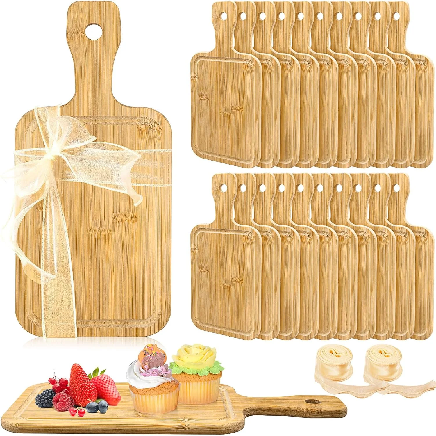 تخته برش چوبی ضخیم 20 عددی، تخته خردکن چوبی کوچک، تخته سرو چوبی خام برای پیتزا، نان، پنیر، میوه، سبزیجات، 28 در 13 سانتیمتر تخته برش چوبی ضخیم 20 عددی، تخته خردکن چوبی کوچک، تخته سرو چوبی خام برای پیتزا، نان، پنیر، میوه، سبزیجات، 28 در 13 سانتیمتر