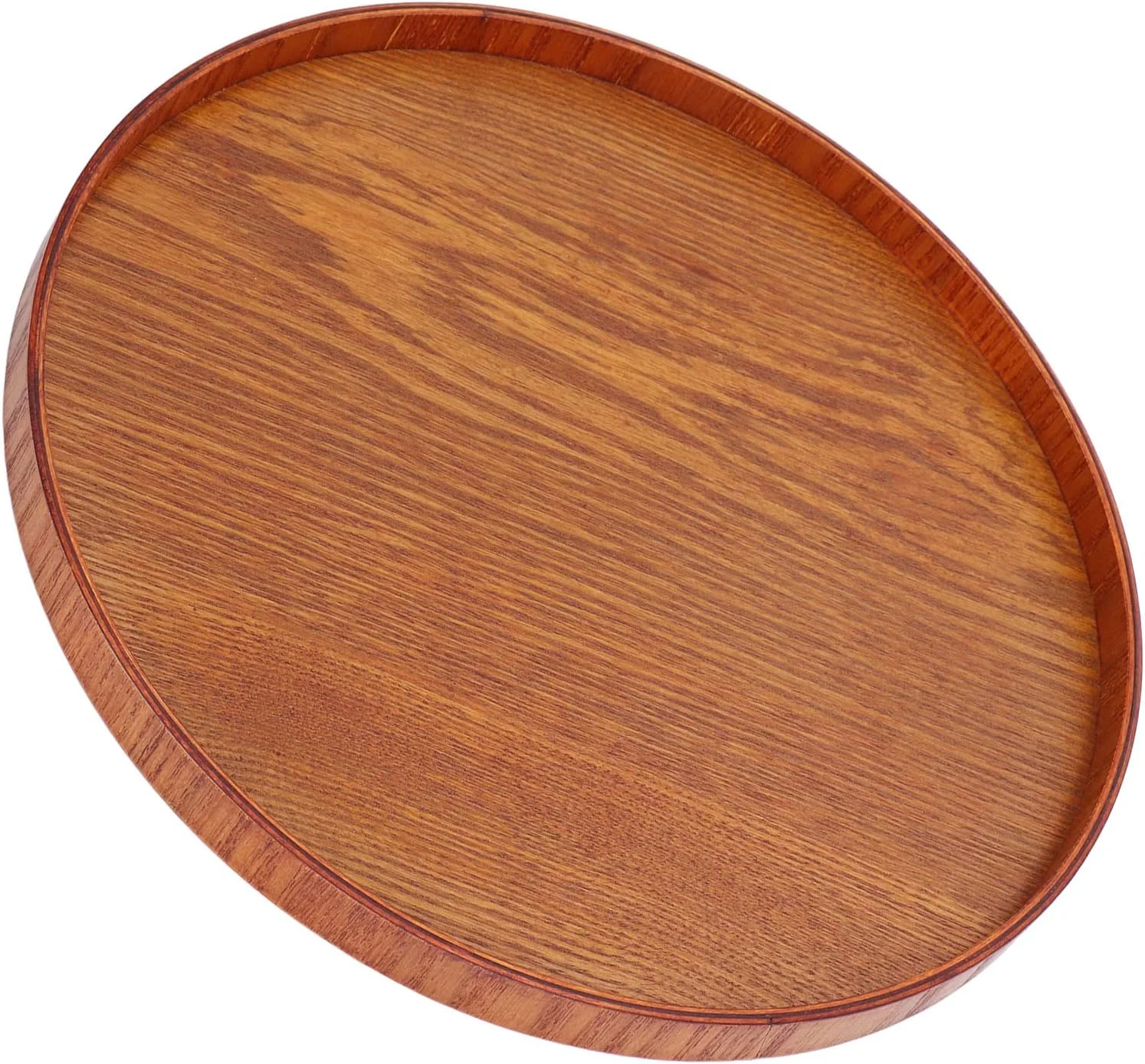 سینی گرد چوبی با طراحی زیبا، سینی سرو گرد، بشقاب چوبی، تخته سرو، سینی تزئینی برای چای، قهوه، غذا، دکوراسیون منزل (30 سانتی متر) سینی گرد چوبی با طراحی زیبا، سینی سرو گرد، بشقاب چوبی، تخته سرو، سینی تزئینی برای چای، قهوه، غذا، دکوراسیون منزل (30 سانتی متر)