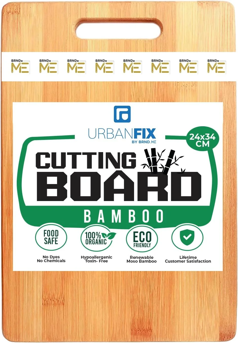 تخته برش بزرگ چوبی بامبو طبیعی UrbanFix برای آشپزخانه، سبزیجات، میوه ها و پنیر، بدون BPA، سازگار با محیط زیست، ضد میکروبی، بادوام و تمیز کردن آسان (34x24 سانتی متر) تخته برش بزرگ چوبی بامبو طبیعی UrbanFix برای آشپزخانه، سبزیجات، میوه ها و پنیر، بدون BPA، سازگار با محیط زیست، ضد میکروبی، بادوام و تمیز کردن آسان (34x24 سانتی متر)