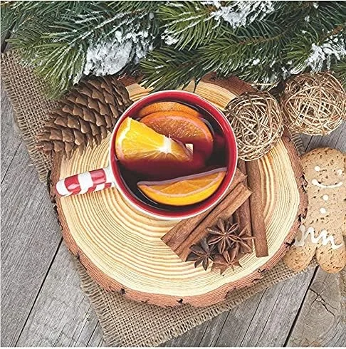 زیرلیوانی چوبی طبیعی پرداخت نشده 24 سانتی متری با پوست درخت، دیسک های کنده درختی روستیک، بسته 2 عددی (مناسب برای تزئینات عروسی، دکوراسیون روستایی، کارهای هنری، زیربشقابی، تزئین میز) فرآوری نشده