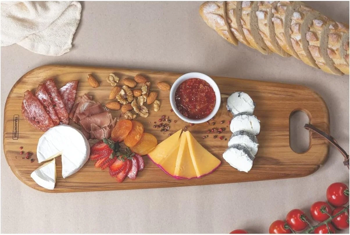 تخته سرو چوبی ترامونتینا پروونس، چوب ساج 48x19 سانتی متر با روکش روغن معدنی تخته سرو چوبی ترامونتینا پروونس، چوب ساج 48x19 سانتی متر با روکش روغن معدنی