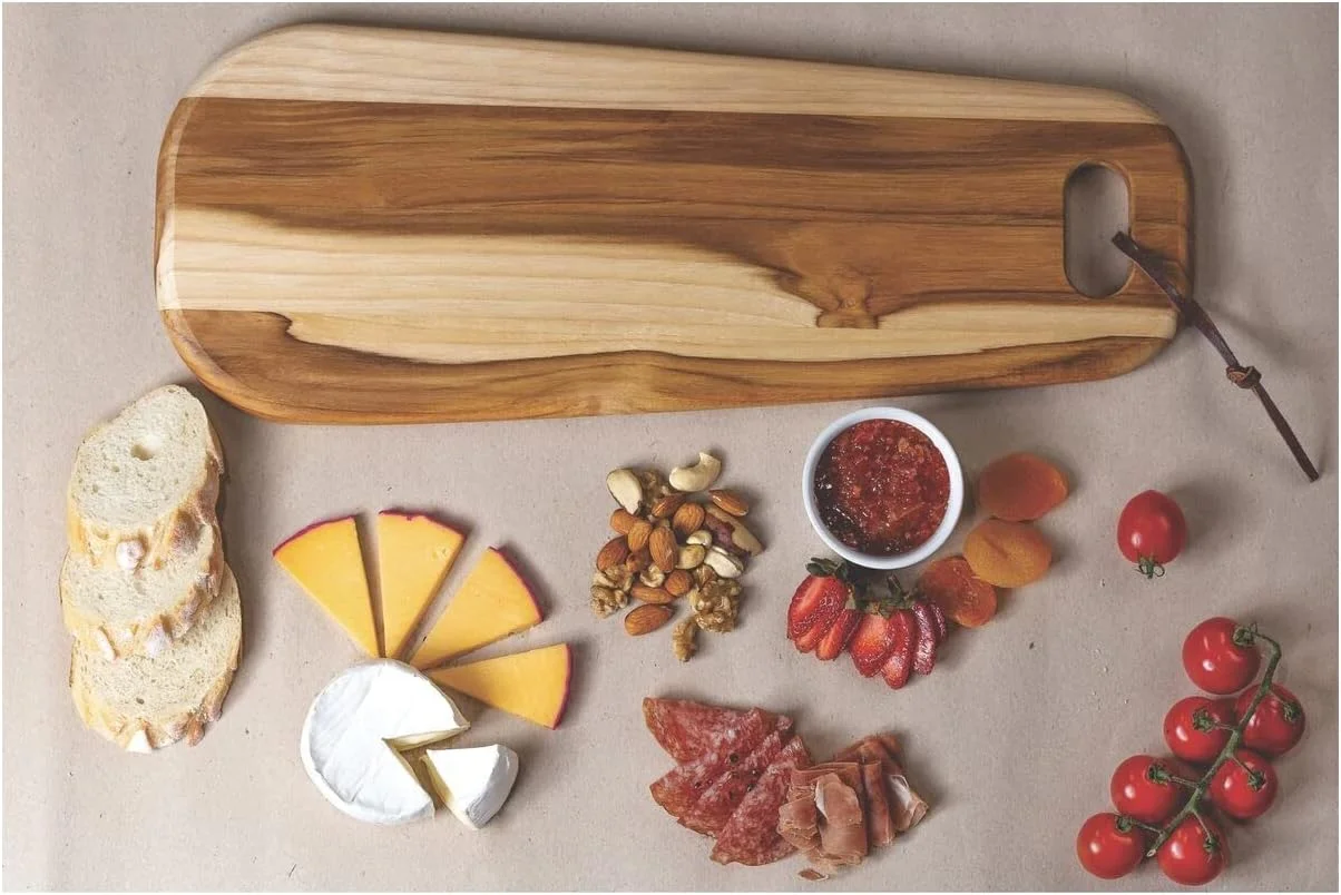 تخته سرو چوبی ترامونتینا پروونس، چوب ساج 48x19 سانتی متر با روکش روغن معدنی تخته سرو چوبی ترامونتینا پروونس، چوب ساج 48x19 سانتی متر با روکش روغن معدنی