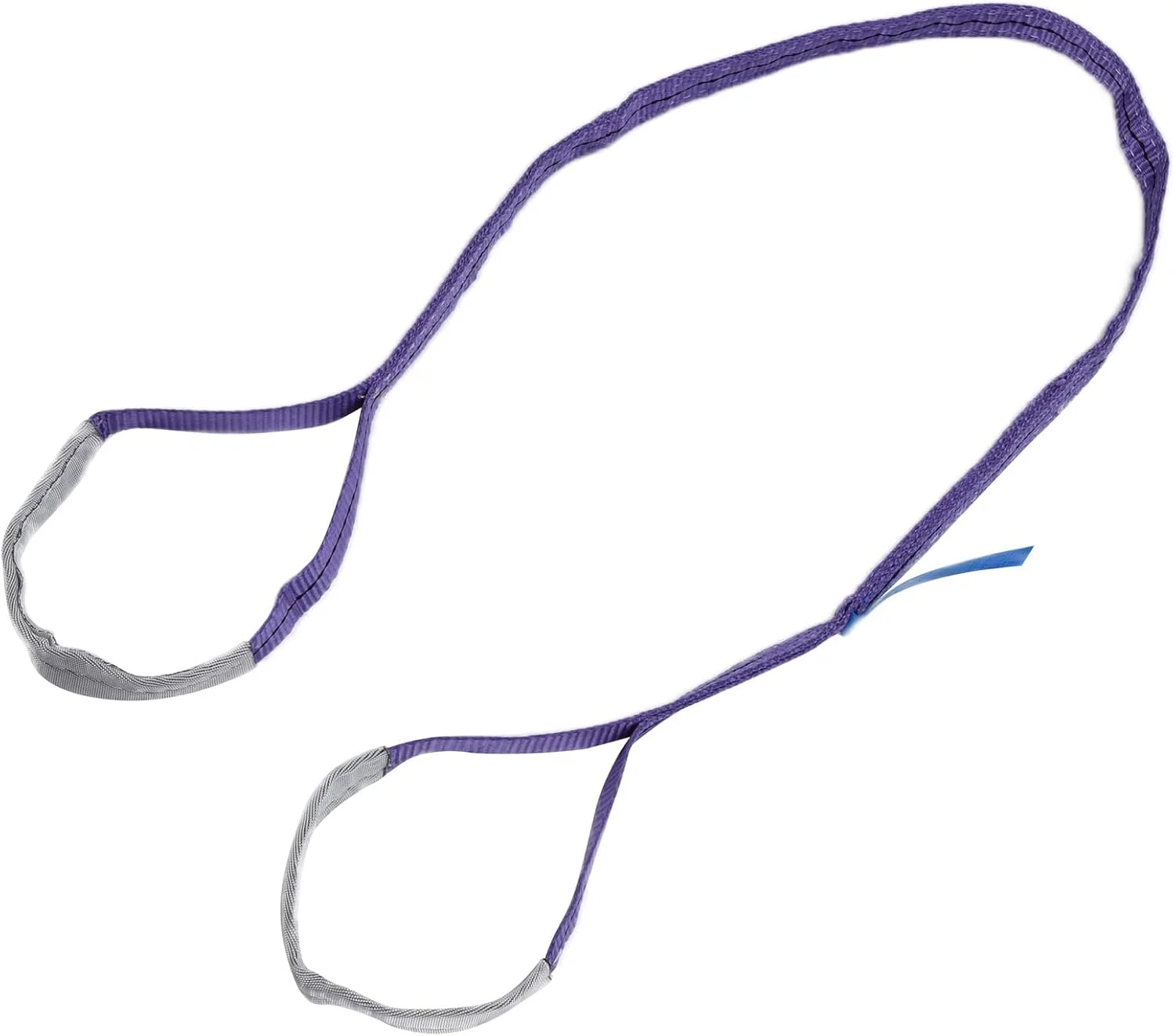 بند بالابر، تسمه بالابر با دفترچه راهنما، تسمه بالابر ضخیم شده PES با استحکام بالا 1 تنی برای ساخت و ساز، حمل و نقل، ماشین آلات (4 متر)