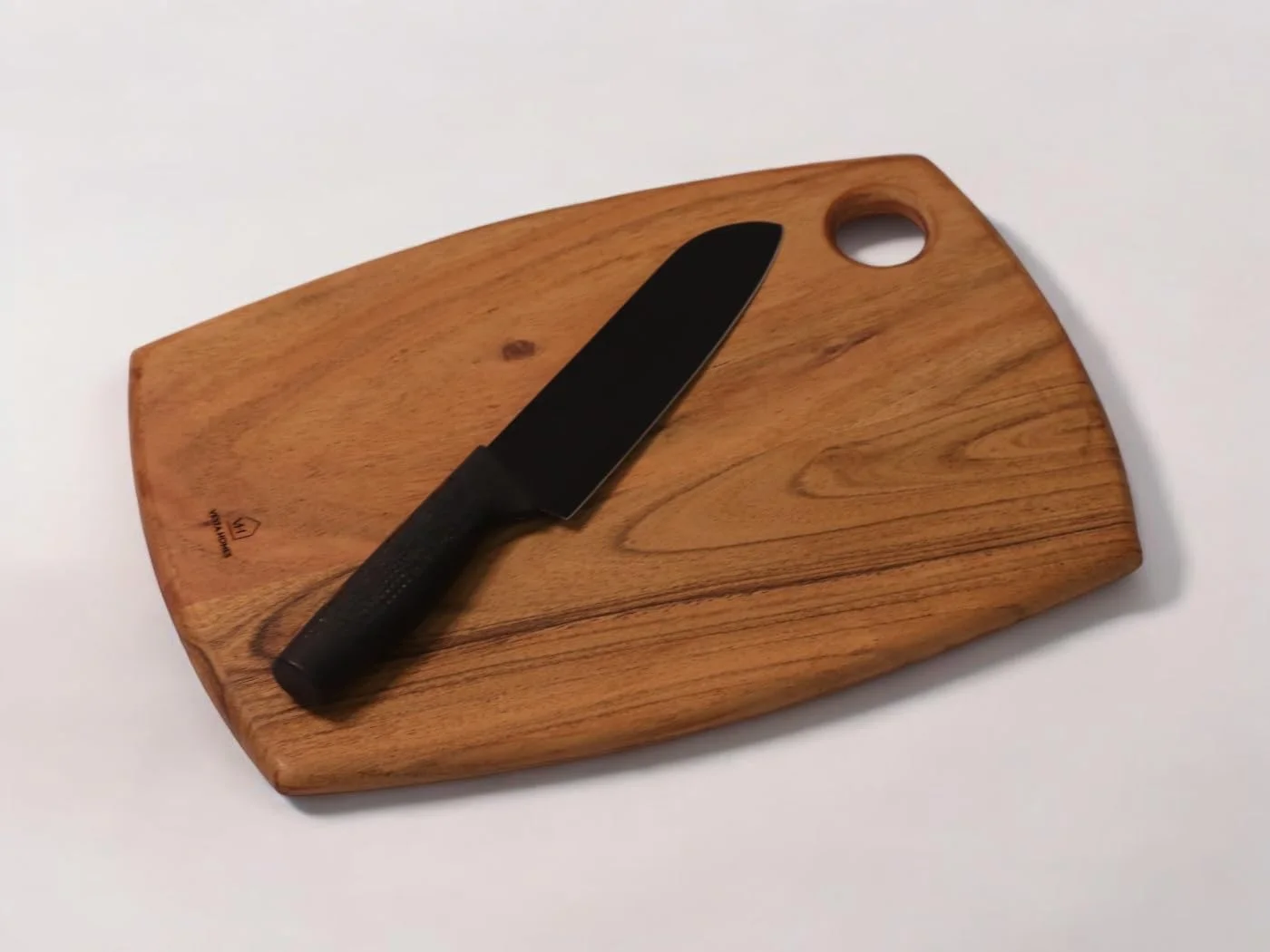 تخته خردکن چوبی و تخته سرو وستا هومز، بشقاب سینی برای سبزیجات، چوب اقاقیا طبیعی 36 در 25 در 1.5 سانتی متر، دست ساز هند