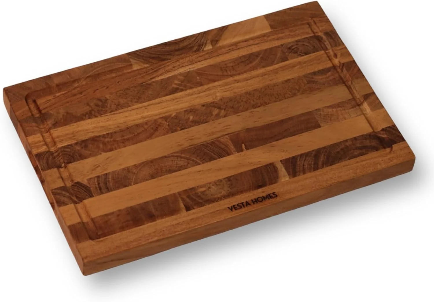 تخته برش چوبی Vesta Homes، تخته سرو/بلوک برای سبزیجات، میوه ها، پنیر و Charcuterie | چوب اقاقیا طبیعی | 38 x 25.5 x 2.5 سانتی متر | دست ساز در هند تخته برش چوبی Vesta Homes، تخته سرو/بلوک برای سبزیجات، میوه ها، پنیر و Charcuterie | چوب اقاقیا طبیعی | 38 x 25.5 x 2.5 سانتی متر | دست ساز در هند