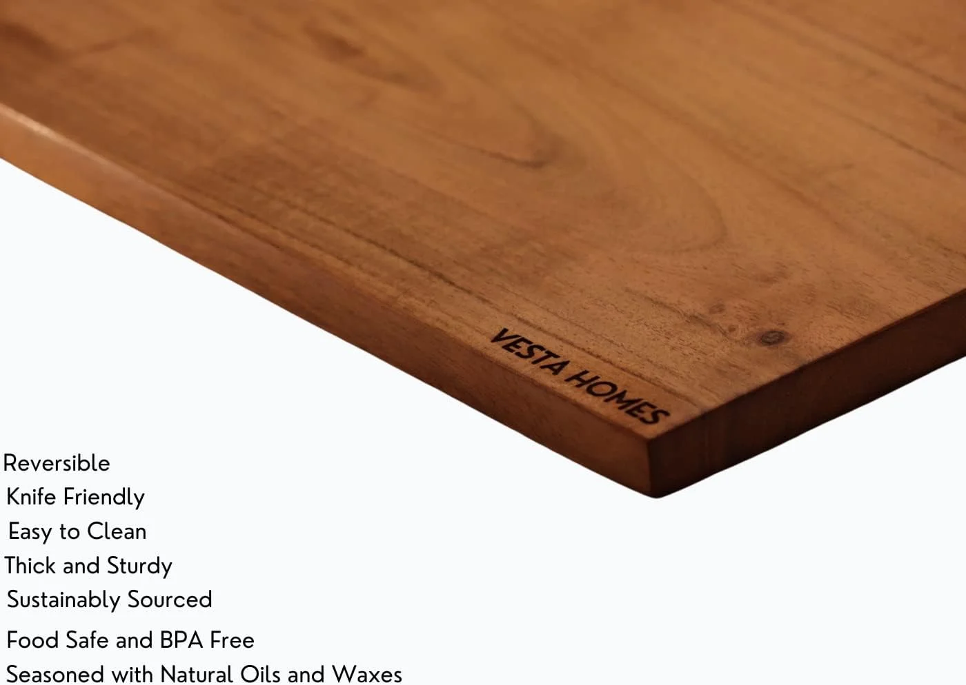تخته برش چوبی تک بلوک وستا هومز برای سبزیجات، میوه ها و پنیر، چوب اقاقیا طبیعی، رنگ طبیعی، 33 X 21.5 X 1.5 سانتی متر، دست ساز، ساخت هند تخته برش چوبی تک بلوک وستا هومز برای سبزیجات، میوه ها و پنیر، چوب اقاقیا طبیعی، رنگ طبیعی، 33 X 21.5 X 1.5 سانتی متر، دست ساز، ساخت هند