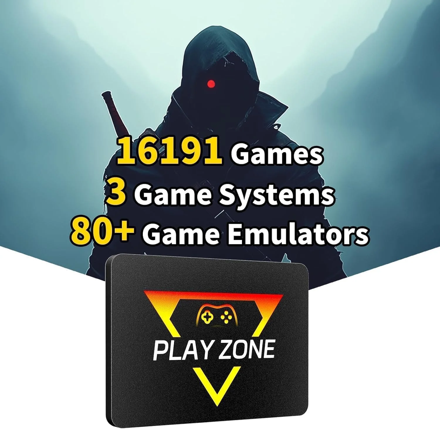 کنسول بازی رترو-مدرن Playzone با 16191 بازی داخلی، بیش از 80 شبیه ساز، 1 ترابایت SSD و خروجی HDMI 1080p