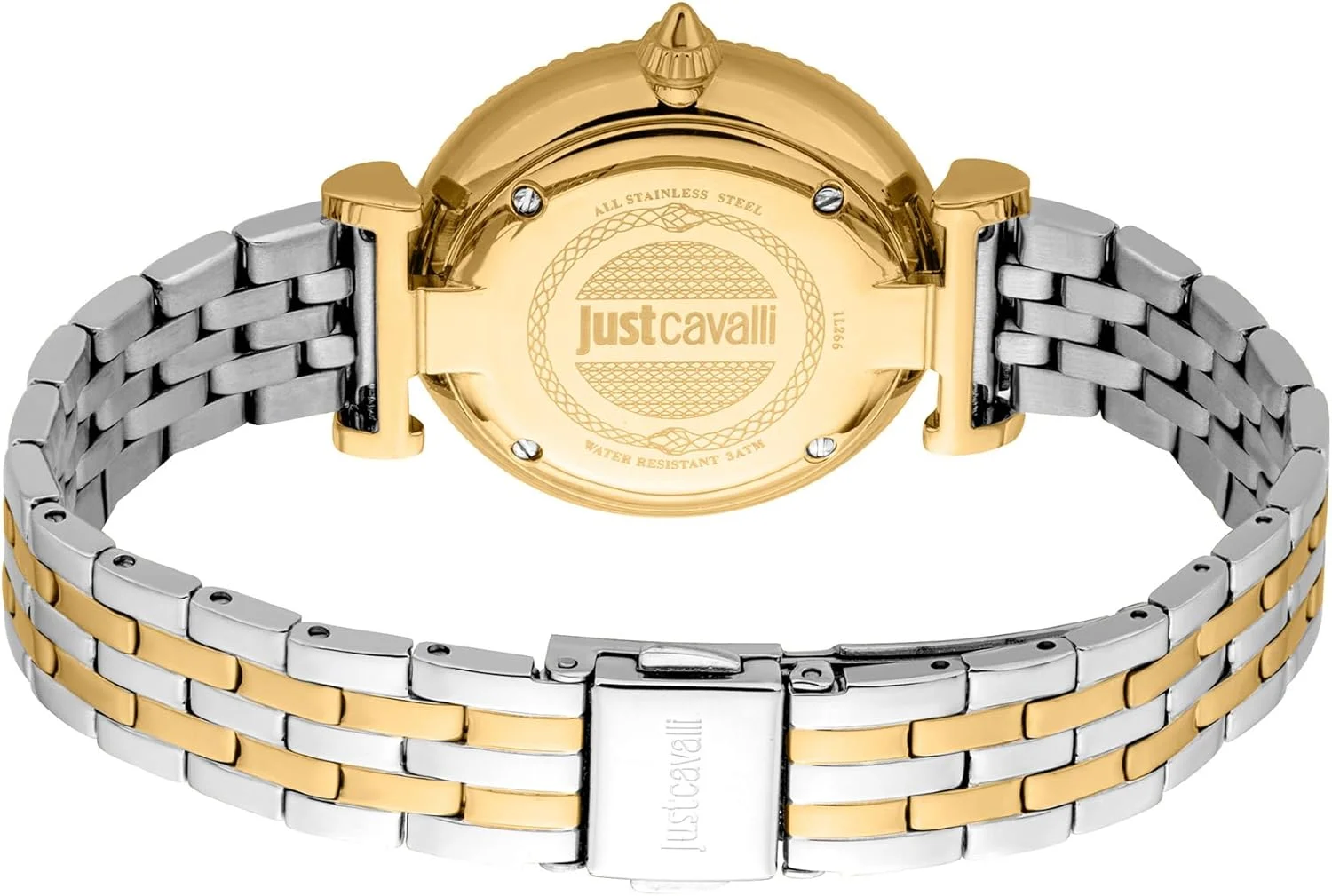 ساعت مچی عقربه ای زنانه جاست کاوالی با بند استیل مدل JC1L266M0055