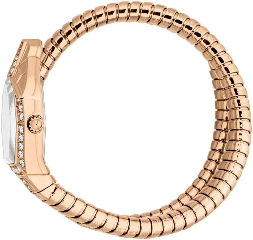 ساعت مچی زنانه جاست کاوالی مدل Signature Snake با بدنه استیل ضد زنگ و رنگ رزگلد - JC1L303M0045
