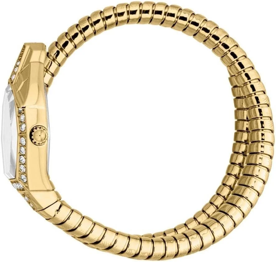 ساعت مچی زنانه جاست کاوالی مدل Signature Snake با بدنه استیل ضد زنگ و رنگ طلایی - JC1L303M0025 ساعت مچی زنانه جاست کاوالی مدل Signature Snake با بدنه استیل ضد زنگ و رنگ طلایی - JC1L303M0025