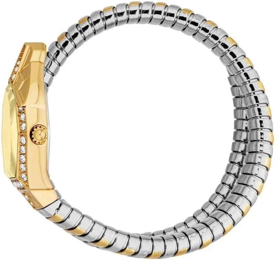ساعت مچی زنانه جاست کاوالی مدل Signature Snake با بدنه استیل ضد زنگ و رنگ طلایی - JC1L303M0055
