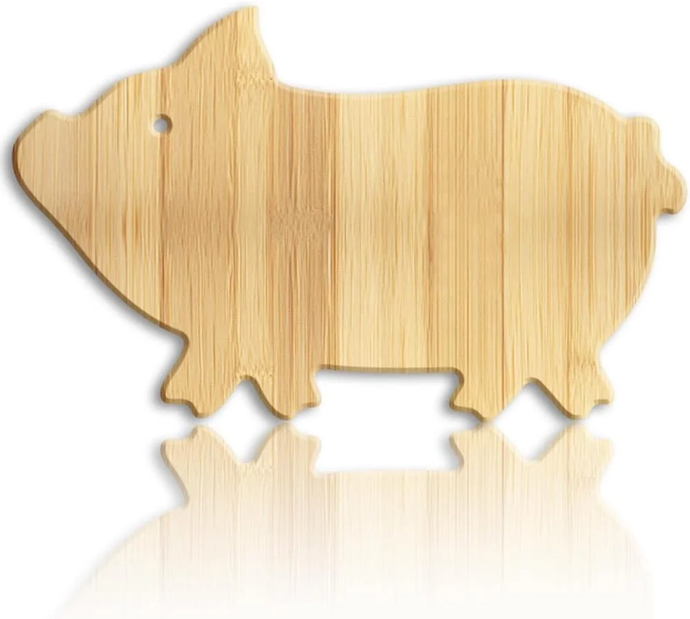 تخته برش چوبی بامبو طرح خوک WEBEEDY، تخته سرو و برش فانتزی با سوراخ آویز، تخته برش کوچک طرح حیوانات مزرعه، تخته سرو چوبی برای تزئین آشپزخانه، 25x40x1.5 سانتی متر تخته برش چوبی بامبو طرح خوک WEBEEDY، تخته سرو و برش فانتزی با سوراخ آویز، تخته برش کوچک طرح حیوانات مزرعه، تخته سرو چوبی برای تزئین آشپزخانه، 25x40x1.5 سانتی متر