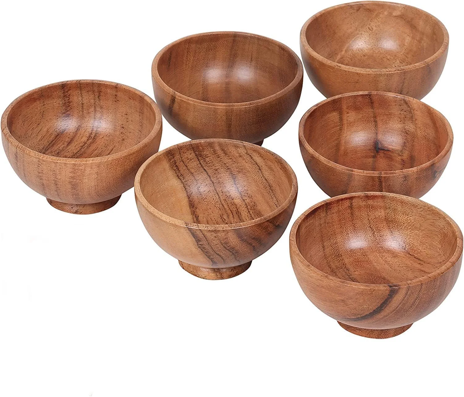 THE WHITE SHOP ست 6 عددی کاسه کوچک چوبی اقاقیا، هدیه روز مادر | مینی فنجان های چوبی آشپزخانه برای سس، آجیل، آماده سازی، ادویه جات و چاشنی ها | لوازم جانبی Charcuterie… THE WHITE SHOP ست 6 عددی کاسه کوچک چوبی اقاقیا، هدیه روز مادر | مینی فنجان های چوبی آشپزخانه برای سس، آجیل، آماده سازی، ادویه جات و چاشنی ها | لوازم جانبی Charcuterie…