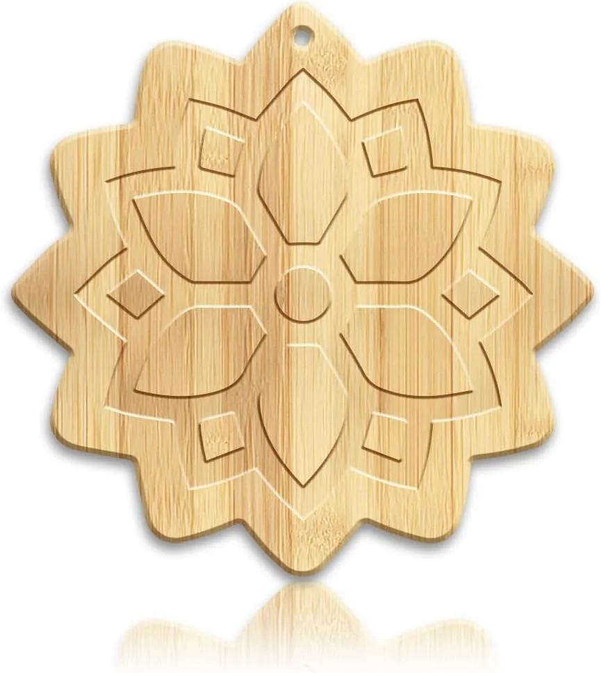 تخته برش چوبی بامبو طرح گل WEBEEDY، تخته برش کوچک آشپزخانه با سوراخ آویز، تخته سرو چوبی تزئینی، (35 x 35 سانتی متر) تخته برش چوبی بامبو طرح گل WEBEEDY، تخته برش کوچک آشپزخانه با سوراخ آویز، تخته سرو چوبی تزئینی، (35 x 35 سانتی متر)