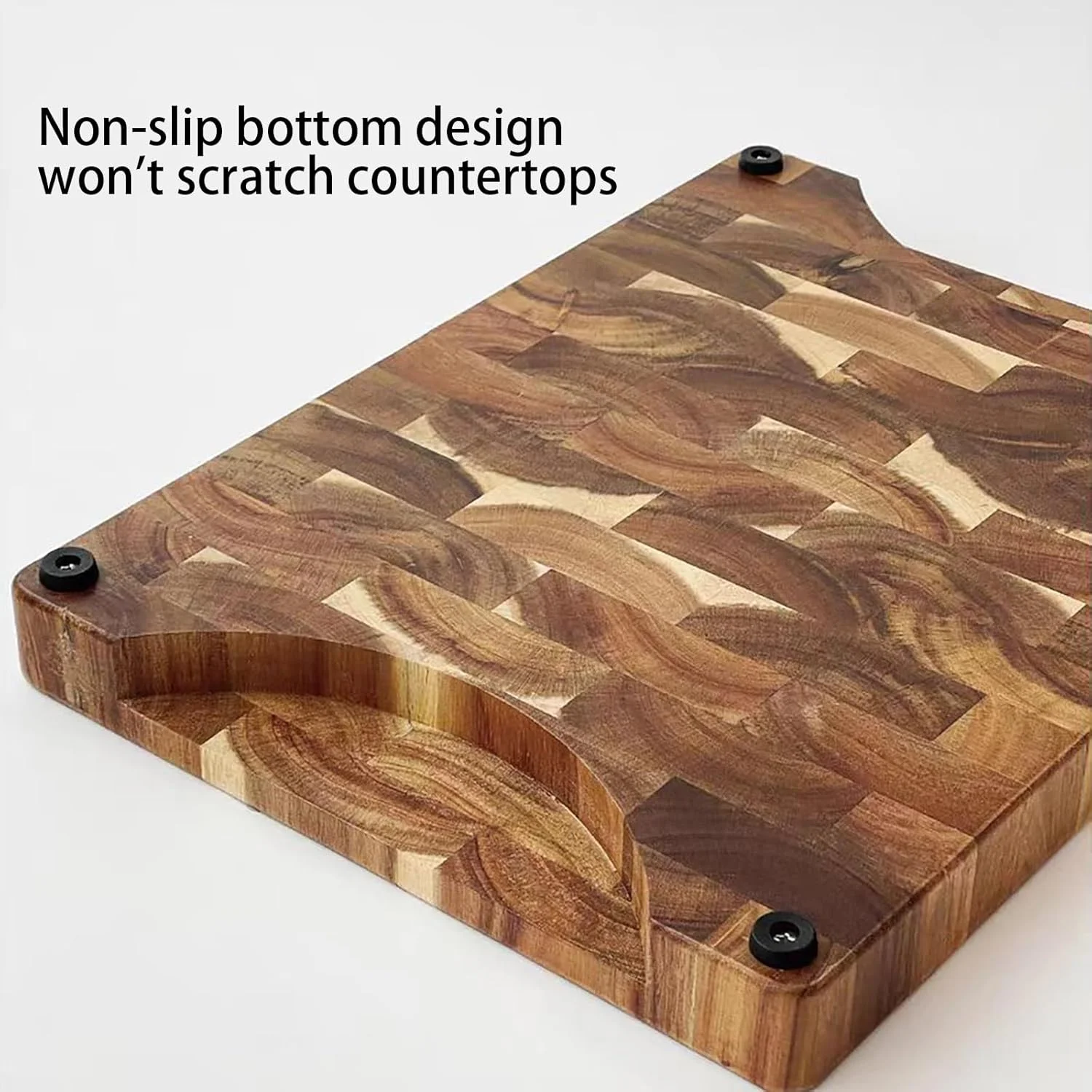 تخته برش چوبی، تخته های برش ضخیم چوب اقاقیا برای آشپزخانه، تخته بزرگ بامبو و تخته سرو با دسته های جانبی، تخته خردکن با زیره ضد لغزش و شیار بشقاب تخته برش چوبی، تخته های برش ضخیم چوب اقاقیا برای آشپزخانه، تخته بزرگ بامبو و تخته سرو با دسته های جانبی، تخته خردکن با زیره ضد لغزش و شیار بشقاب